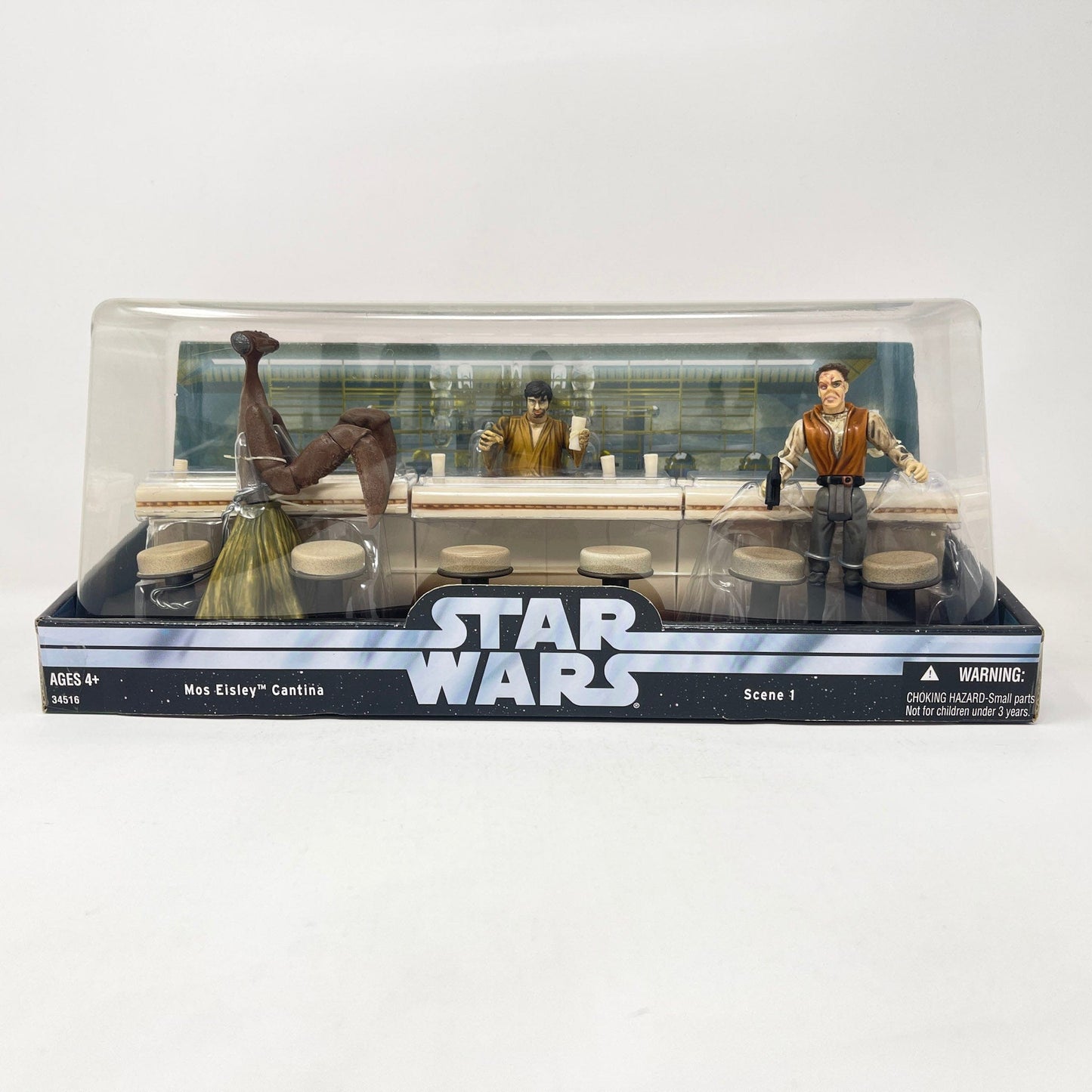 Vintage Hasbro Star Wars Mid MOC Mos Eisley Cantina 1 of 2 (2004) ANH - Hasbro Original Trilogy Collection Screen Scenes