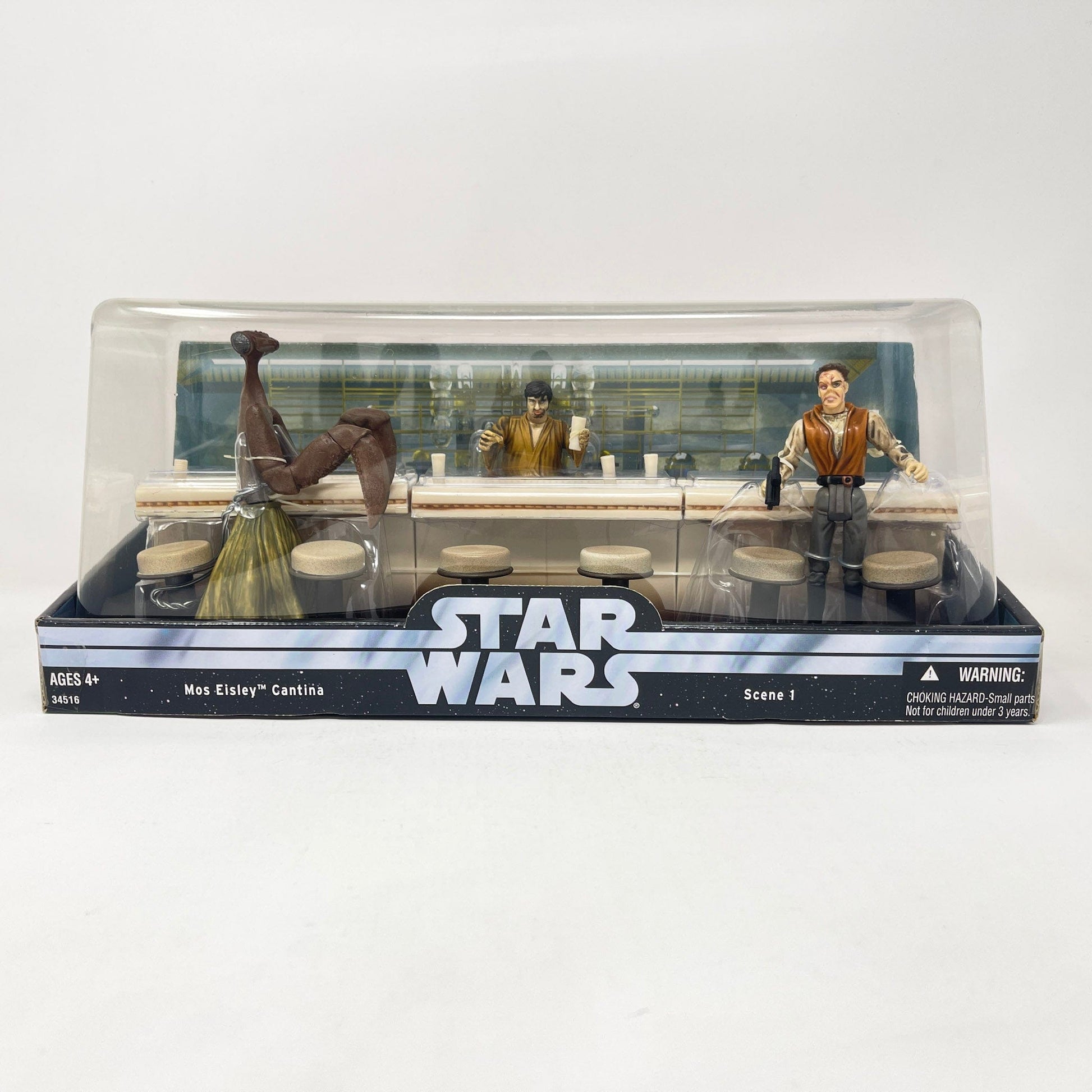 Vintage Hasbro Star Wars Mid MOC Mos Eisley Cantina 1 of 2 (2004) ANH - Hasbro Original Trilogy Collection Screen Scenes