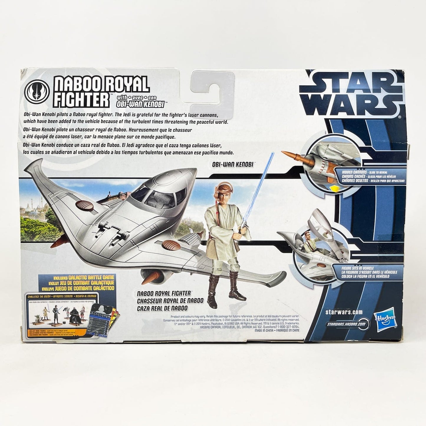 Vintage Hasbro Star Wars Mid MOC Naboo Royal Fighter w/ Obi-Wan Kenobi - Hasbro Legacy 2-Pack (2011)