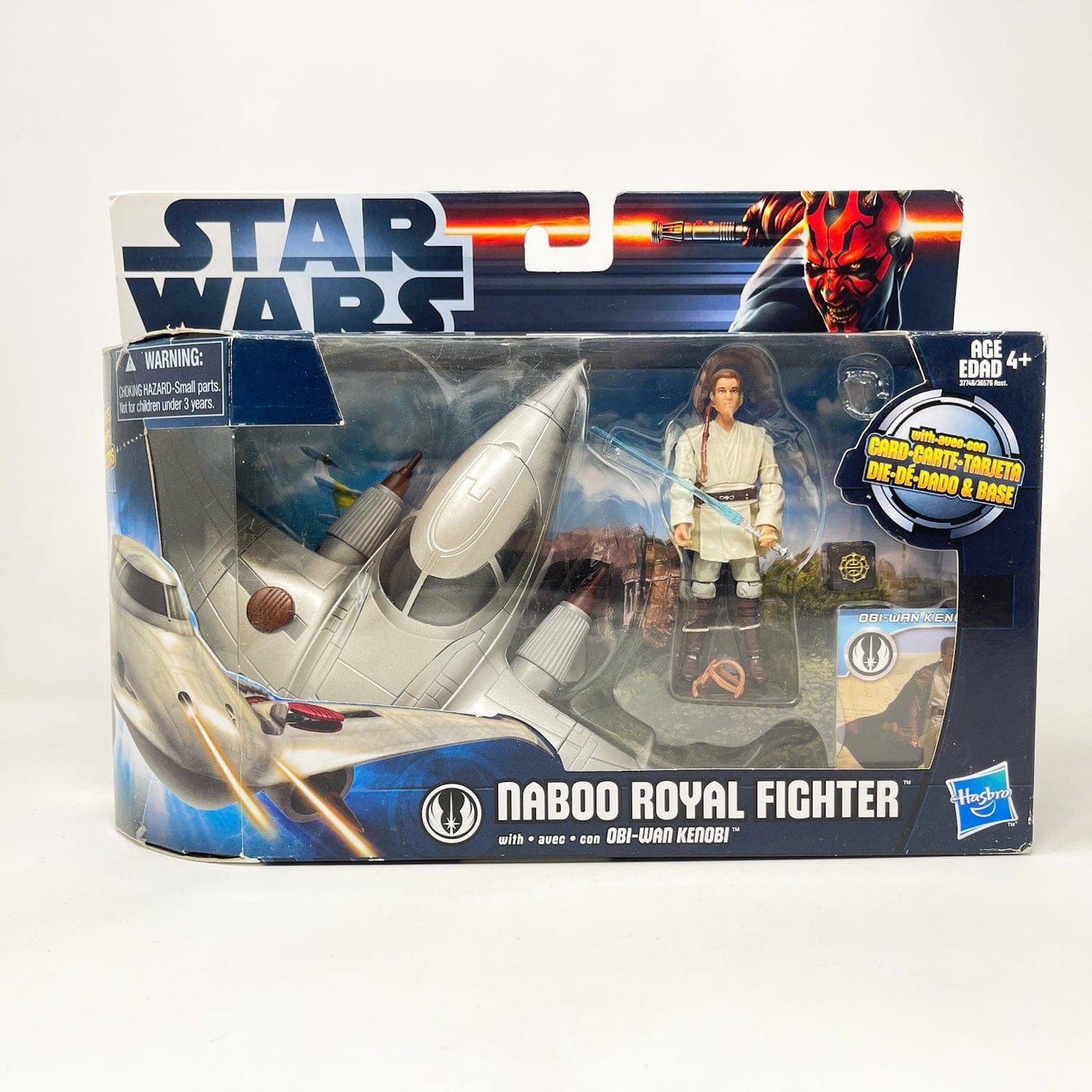 Vintage Hasbro Star Wars Mid MOC Naboo Royal Fighter w/ Obi-Wan Kenobi - Hasbro Legacy 2-Pack (2011)