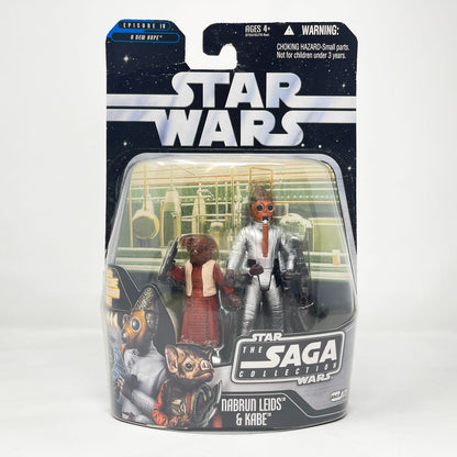 Vintage Hasbro Star Wars Mid MOC Nabrun Leids and Kabe #72 - Hasbro Saga Collection (2007)