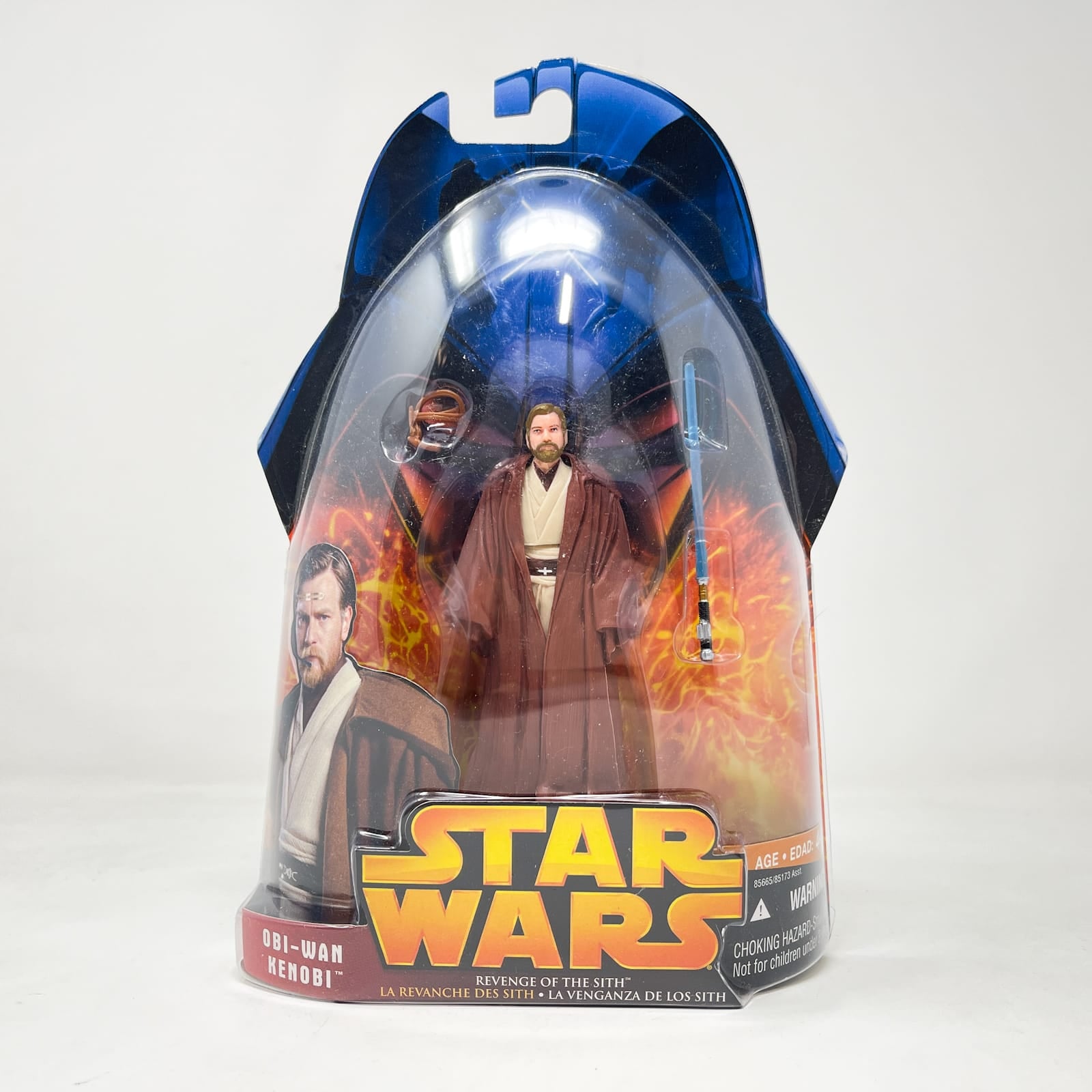Vintage Hasbro Star Wars Mid MOC Obi-Wan Kenobi #55 - Hasbro ROTS 2005