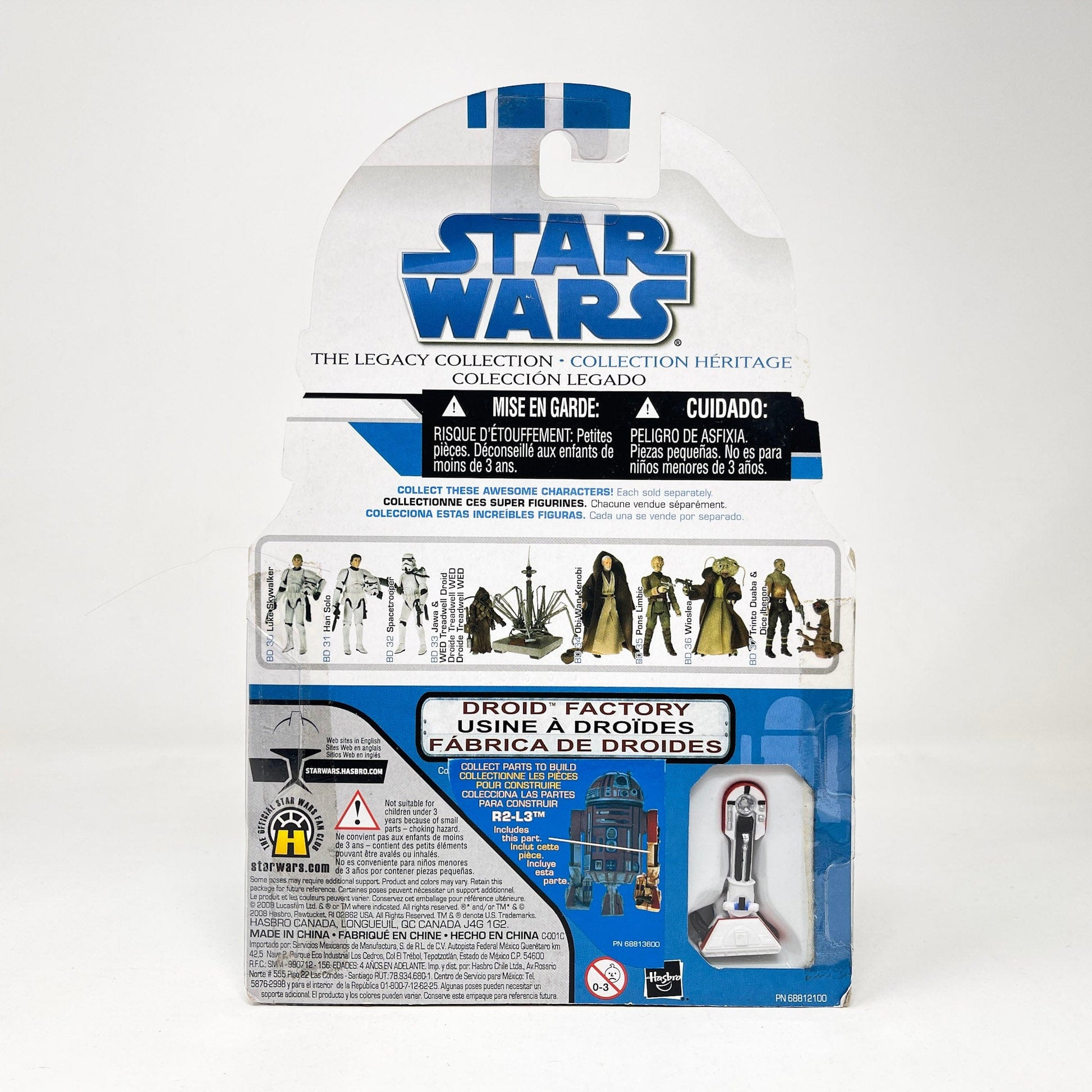 Vintage Hasbro Star Wars Mid MOC Obi-Wan Kenobi (BD 34) w/ Leia Hologram table - Hasbro 2009 Legacy Collection Saga Legends Star Wars Action Figure