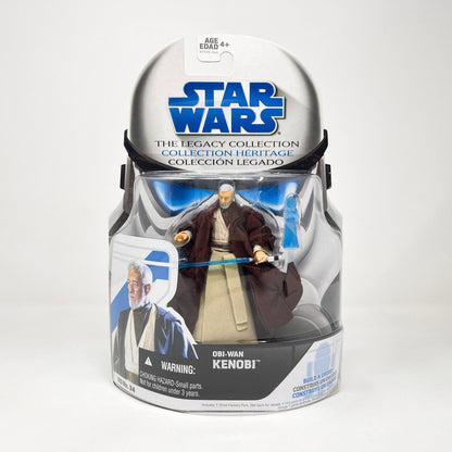 Vintage Hasbro Star Wars Mid MOC Obi-Wan Kenobi (BD 34) w/ Leia Hologram table - Hasbro 2009 Legacy Collection Saga Legends Star Wars Action Figure