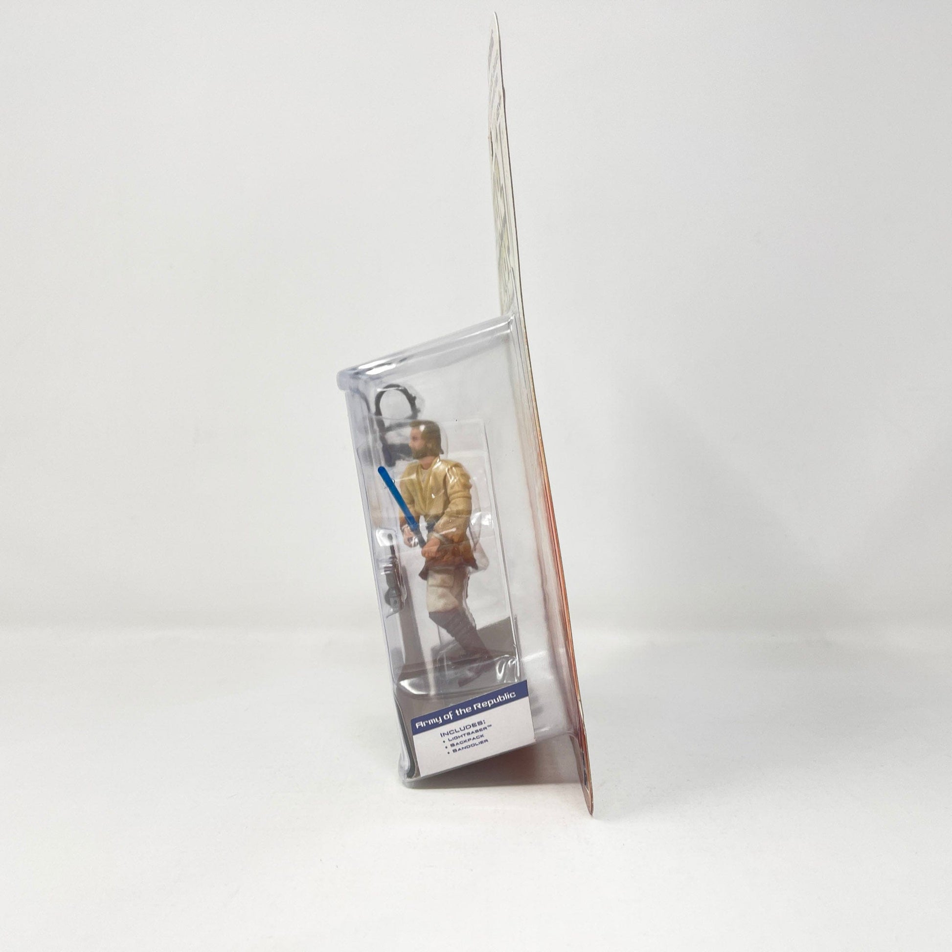 Vintage Hasbro Star Wars Mid MOC Obi-Wan Kenobi - General of the Republic Army 03-45 (2003) - SAGA Clone Wars MOC