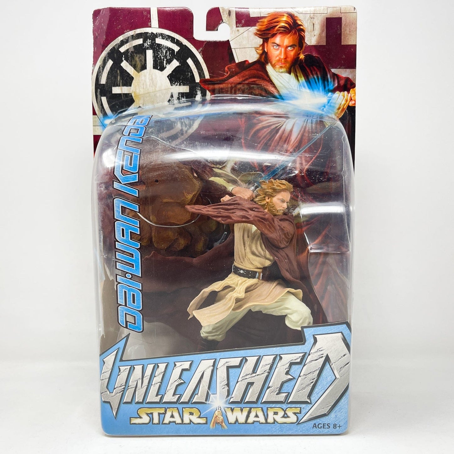 Vintage Hasbro Star Wars Mid MOC Obi-Wan Kenobi (Jedi Knight) - Hasbro Unleashed Collection (2003)