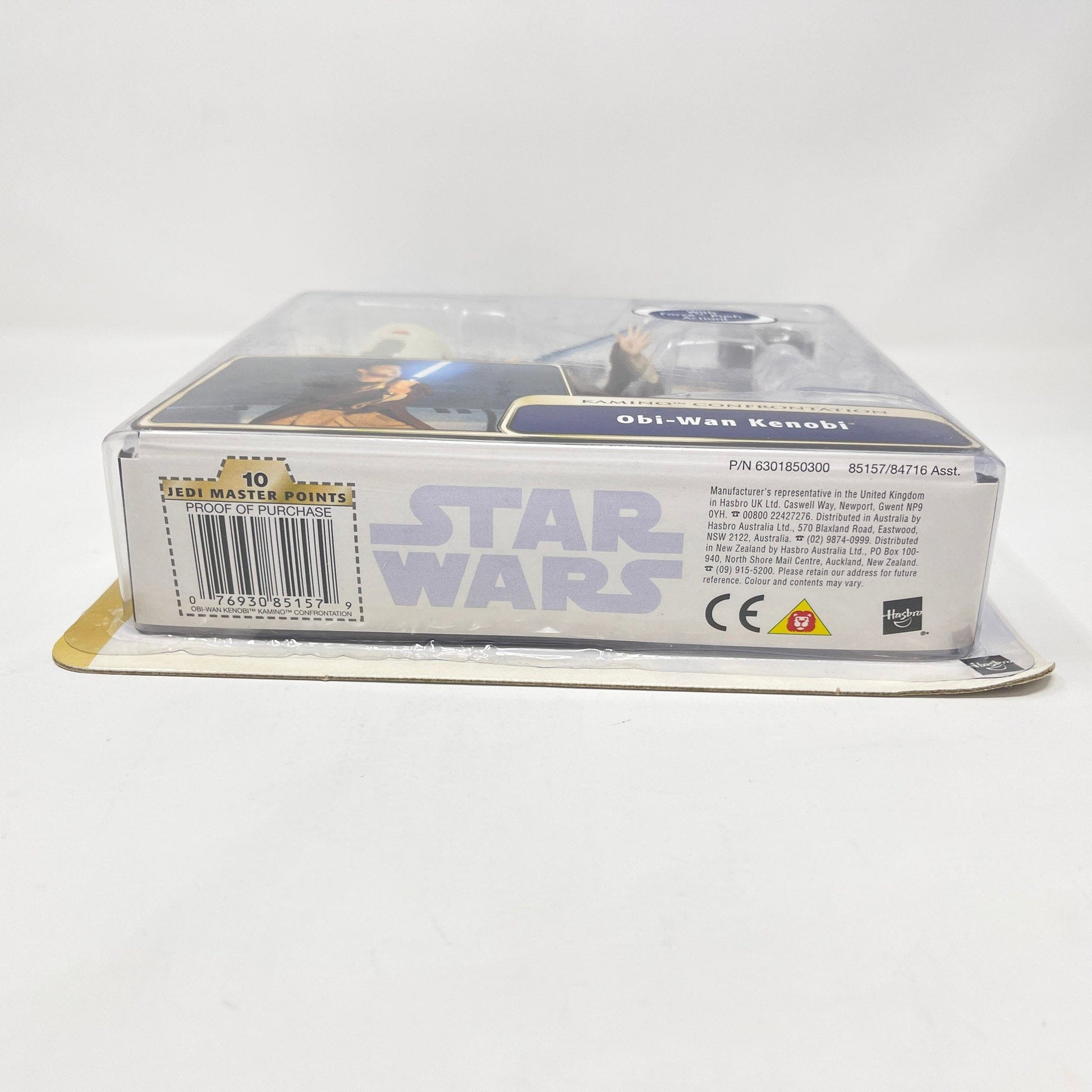 Vintage Hasbro Star Wars Mid MOC Obi-Wan Kenobi (Kamino Confrontation) - AOTC (2004) - Hasbro SAGA Ultra Set MOC