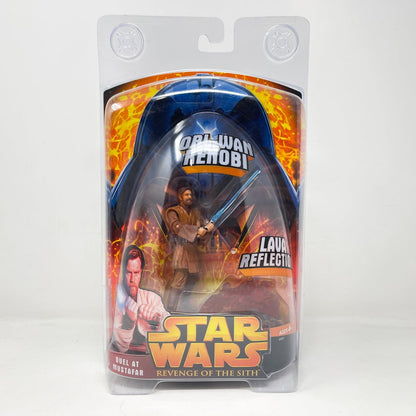 Vintage Hasbro Star Wars Mid MOC Obi-Wan Kenobi (Lava Reflection) Duel at Mustafar - Hasbro Revenge of the Sith
