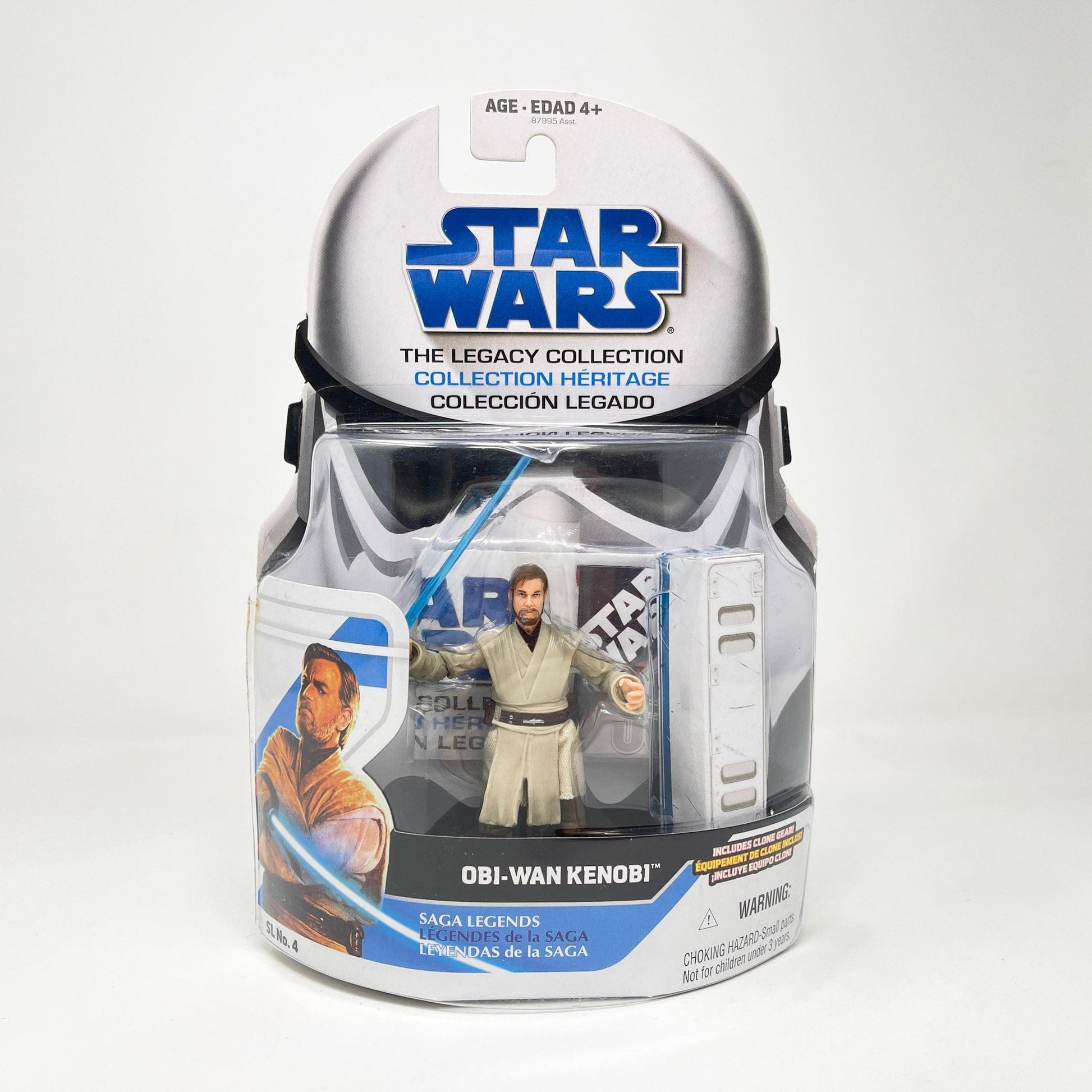 Vintage Hasbro Star Wars Mid MOC Obi-Wan Kenobi - ROTS (SL 4) - Hasbro 2008 Legacy Collection Saga Legends Star Wars Action Figure
