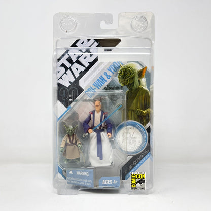 Vintage Hasbro Star Wars Mid MOC Obi-Wan & Yoda (Concept) SDCC - Hasbro 30th Anniversary Collection 3.75"