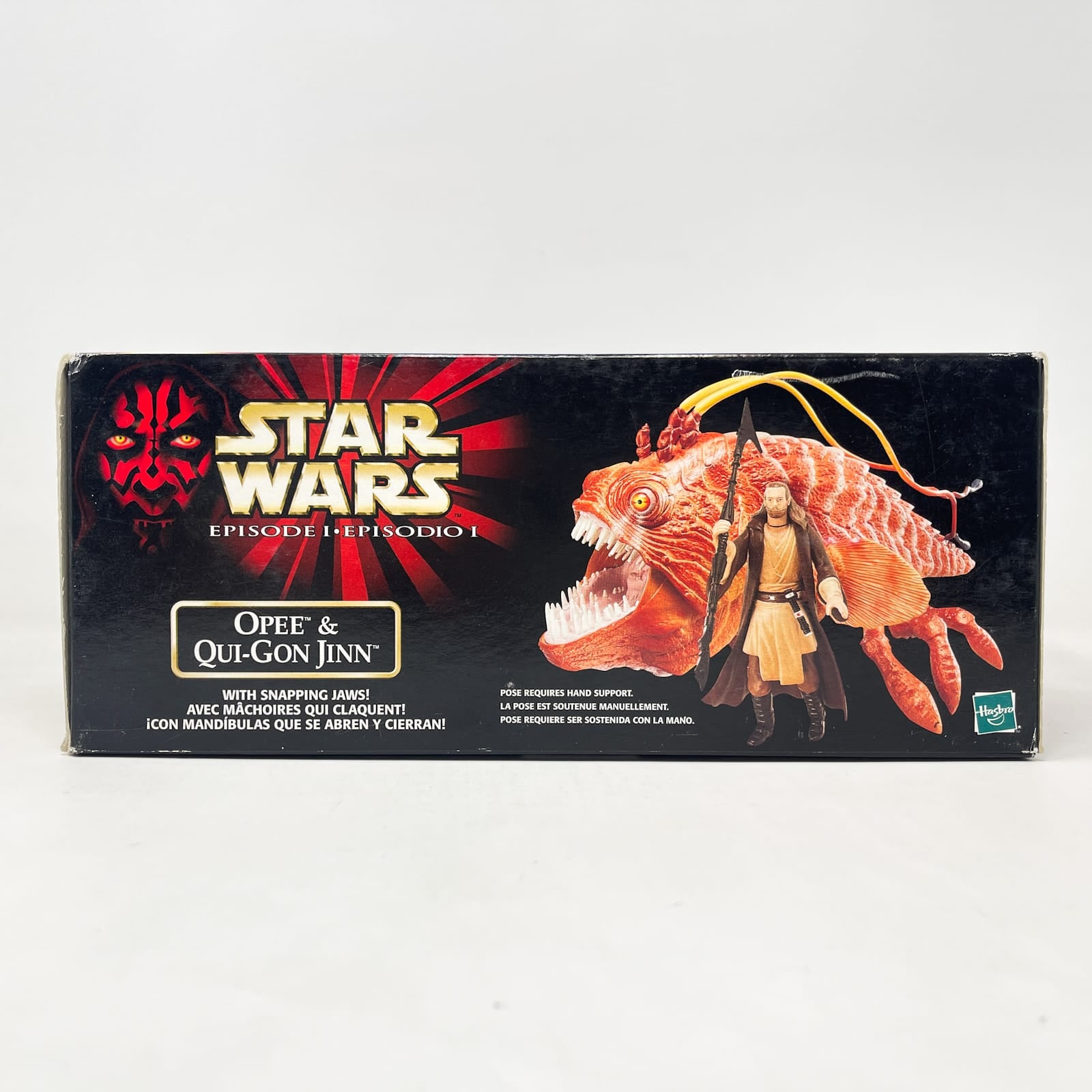 Vintage Hasbro Star Wars Mid MOC Opee & Qui-Gon Jinn - Hasbro The Phantom Menace (1999)