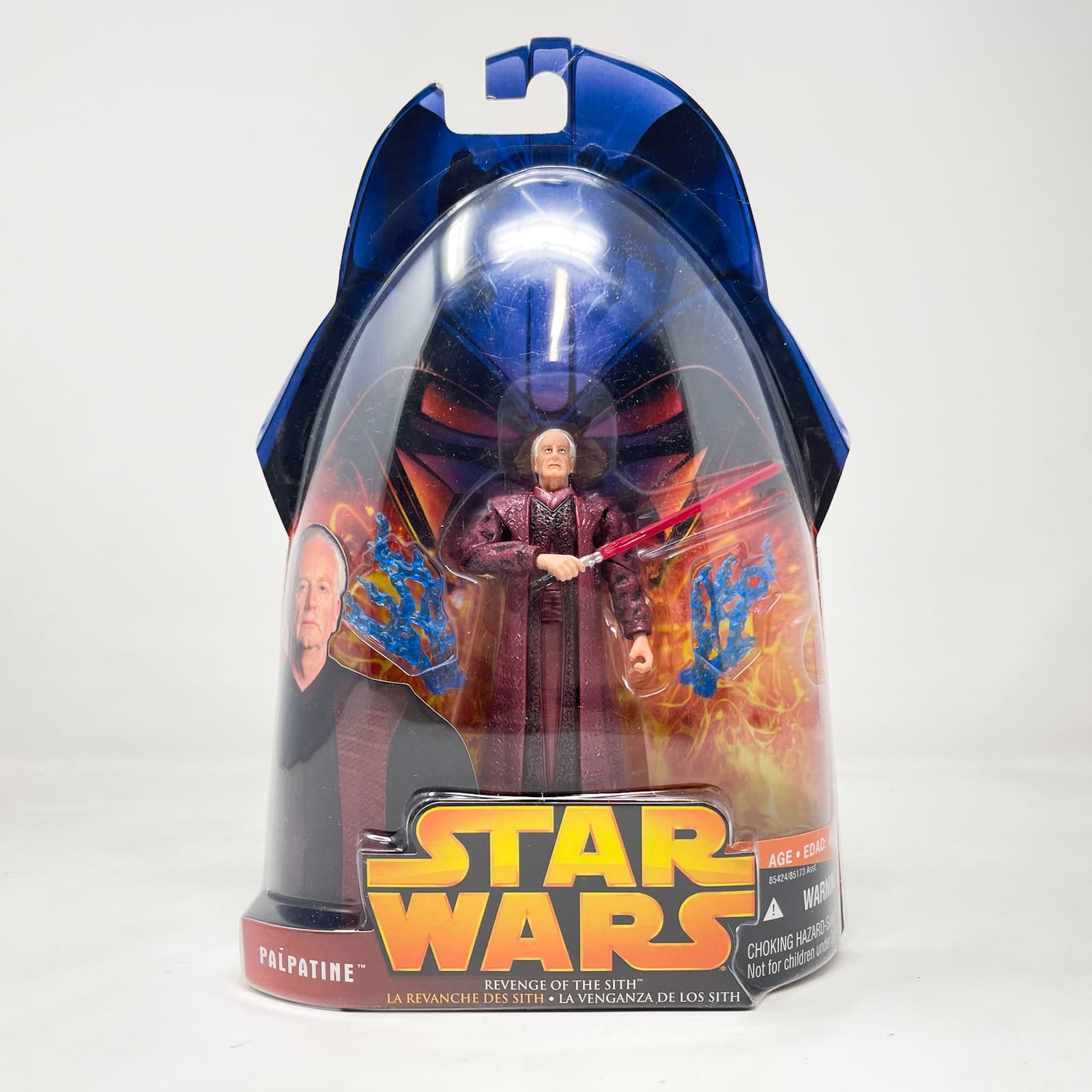 Vintage Hasbro Star Wars Mid MOC Palpatine (Lightsaber Attack) #35 - Hasbro ROTS 2005