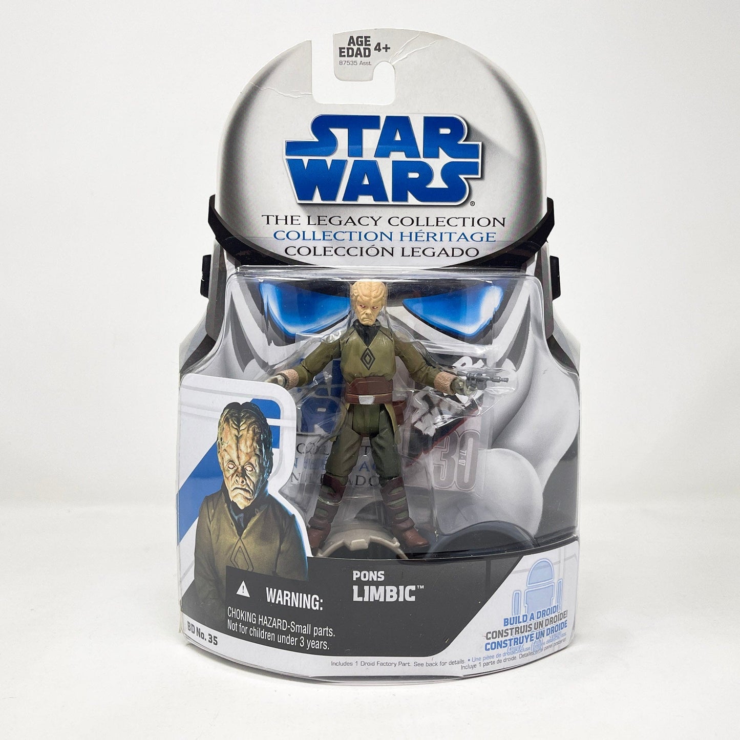 Vintage Hasbro Star Wars Mid MOC Pons Limbic (BD 35) w/ Cantina Table - Hasbro 2009 Legacy Collection Saga Legends Star Wars Action Figure