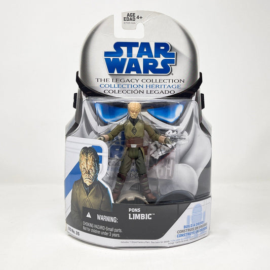 Vintage Hasbro Star Wars Mid MOC Pons Limbic (BD 35) w/ Cantina Table - Hasbro 2009 Legacy Collection Saga Legends Star Wars Action Figure