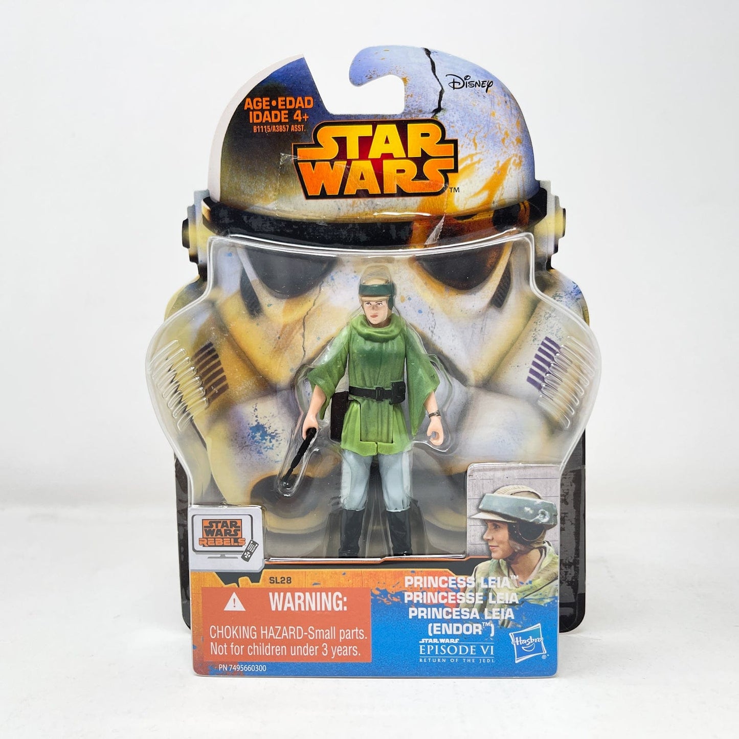 Vintage Hasbro Star Wars Mid MOC Princess Leia (Endor) SL28 - Hasbro 2015 Rebels Series