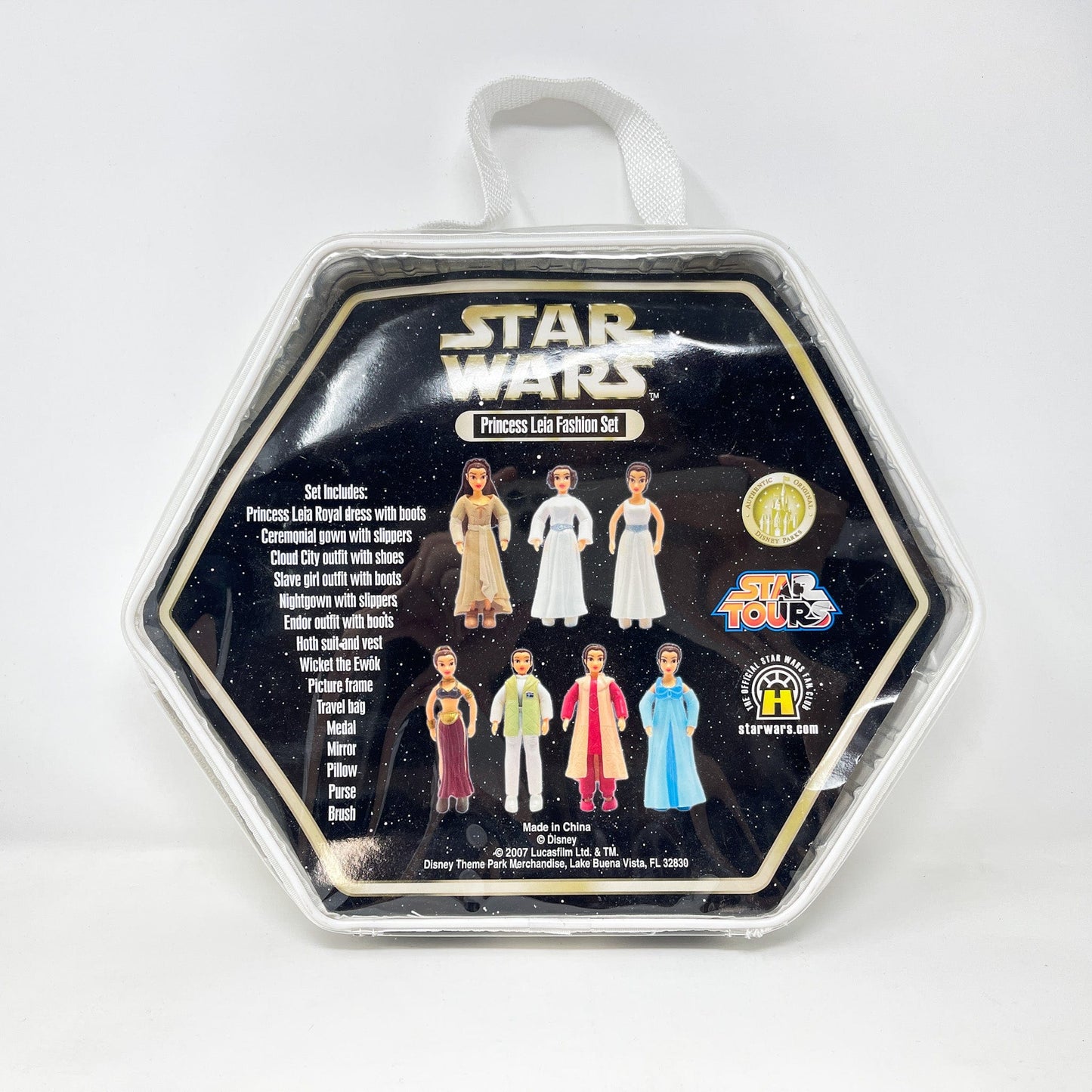 Vintage Hasbro Star Wars Mid MOC Princess Leia Fashion Set (2007) - 3.75" Hasbro Disney Parks Star Wars