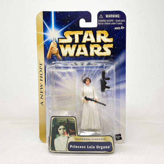 Vintage Hasbro Star Wars Mid MOC Princess Leia Organa (Imperial Captive) #03-26 - Hasbro SAGA Series 3.75"