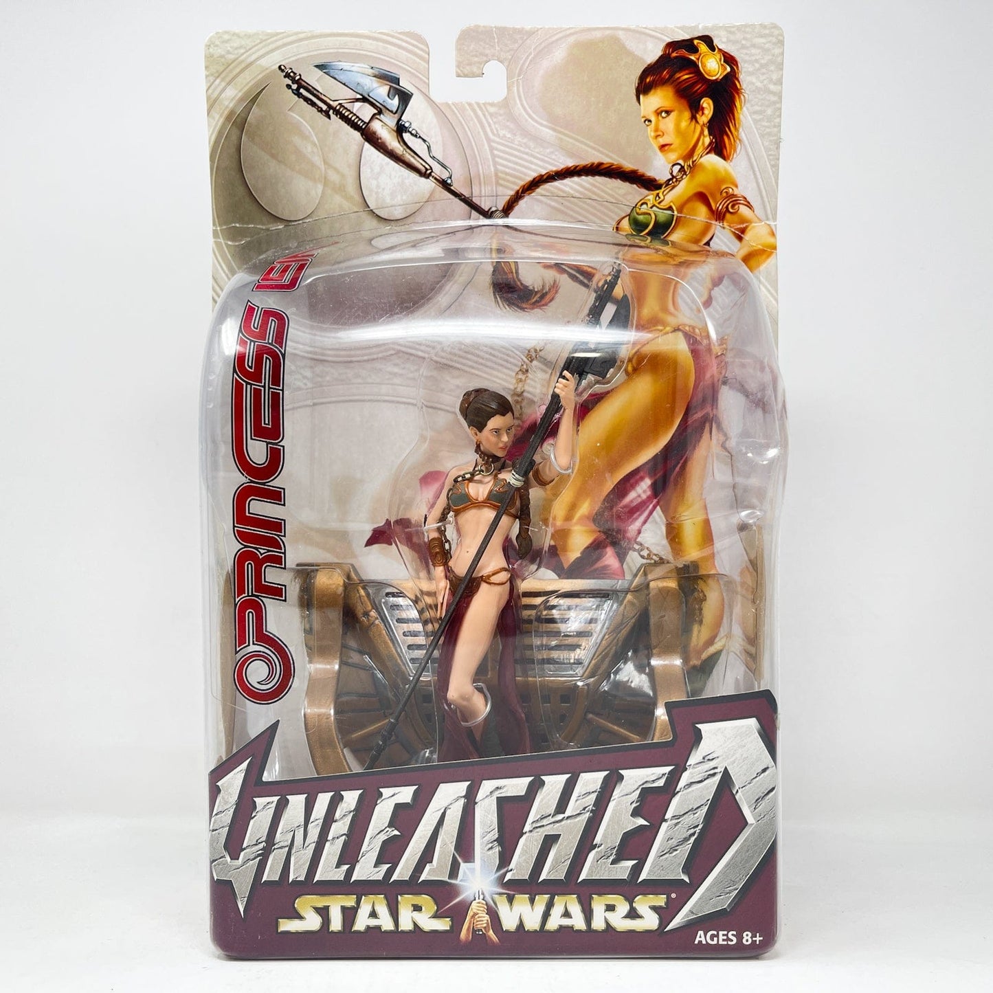 Vintage Hasbro Star Wars Mid MOC Princess Leia (Slave Outfit) - Hasbro Unleashed Collection (2003)
