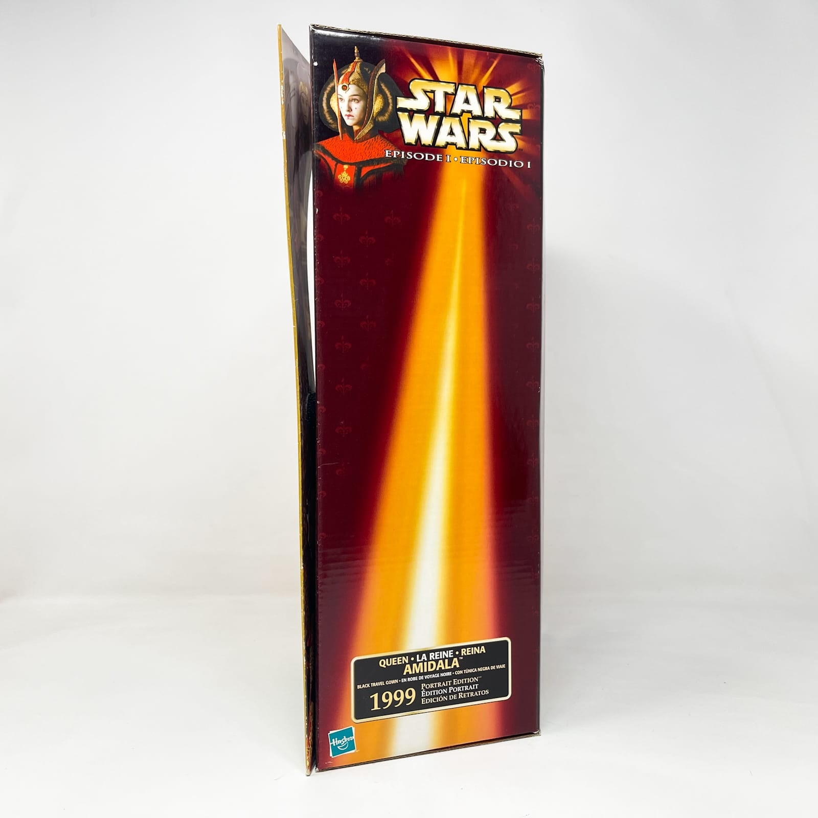 Vintage Hasbro Star Wars Mid MOC Queen Amidala Black Travel Gown Portrait Edition 12 inch – Hasbro Episode I (1999)