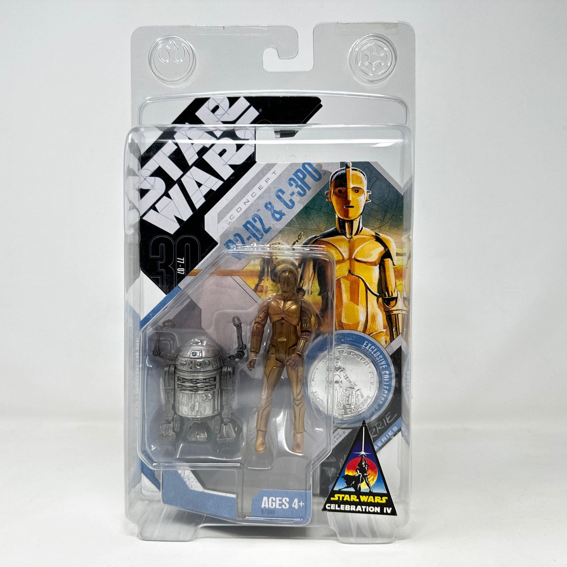 Vintage Hasbro Star Wars Mid MOC R2-D2 & C-3PO (Concept) - Celebration IV Exclusive - Hasbro 30th Anniversary Collection