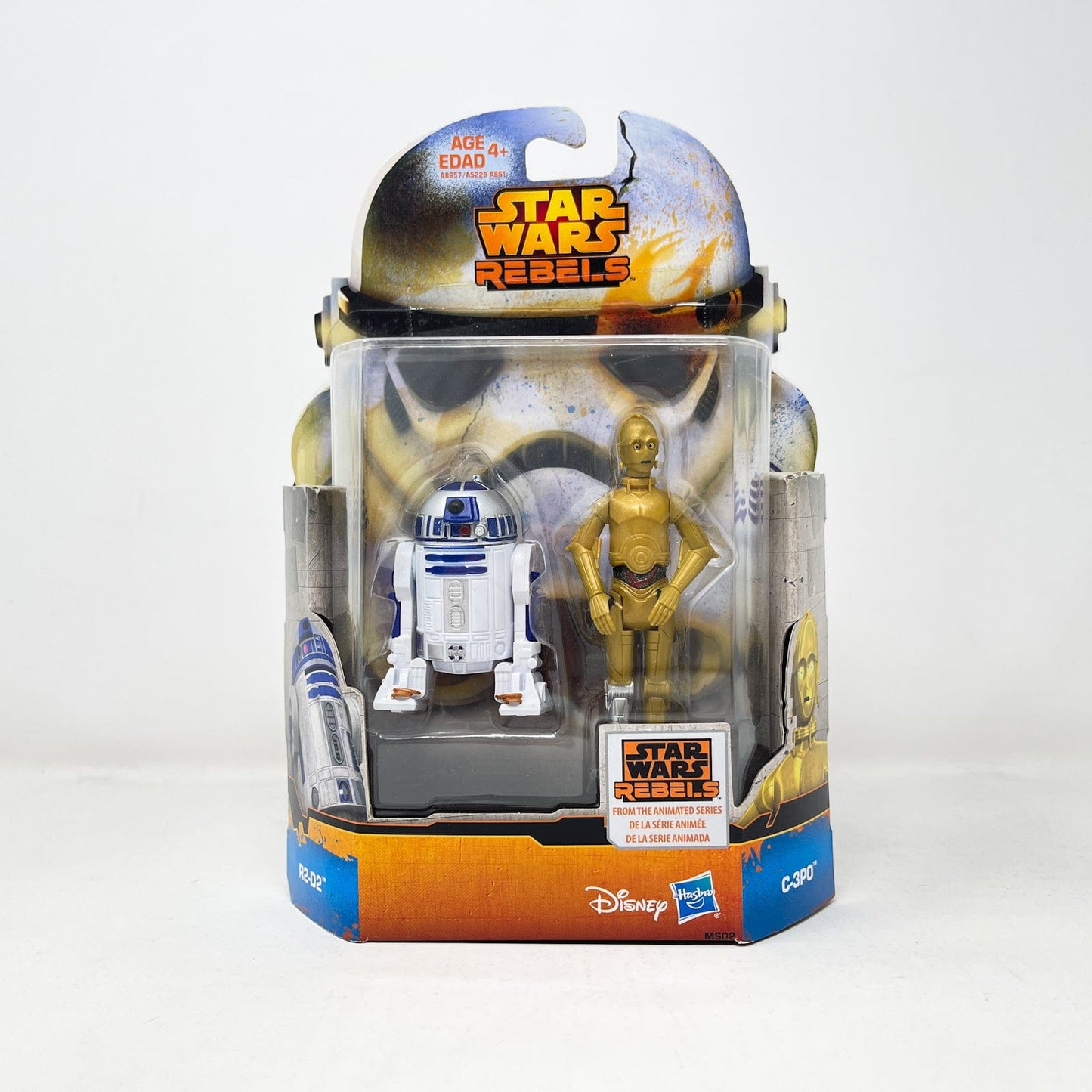 Vintage Hasbro Star Wars Mid MOC R2-D2 & C-3PO MS02 - Hasbro 2015 Rebels Mission Series 2-Pack