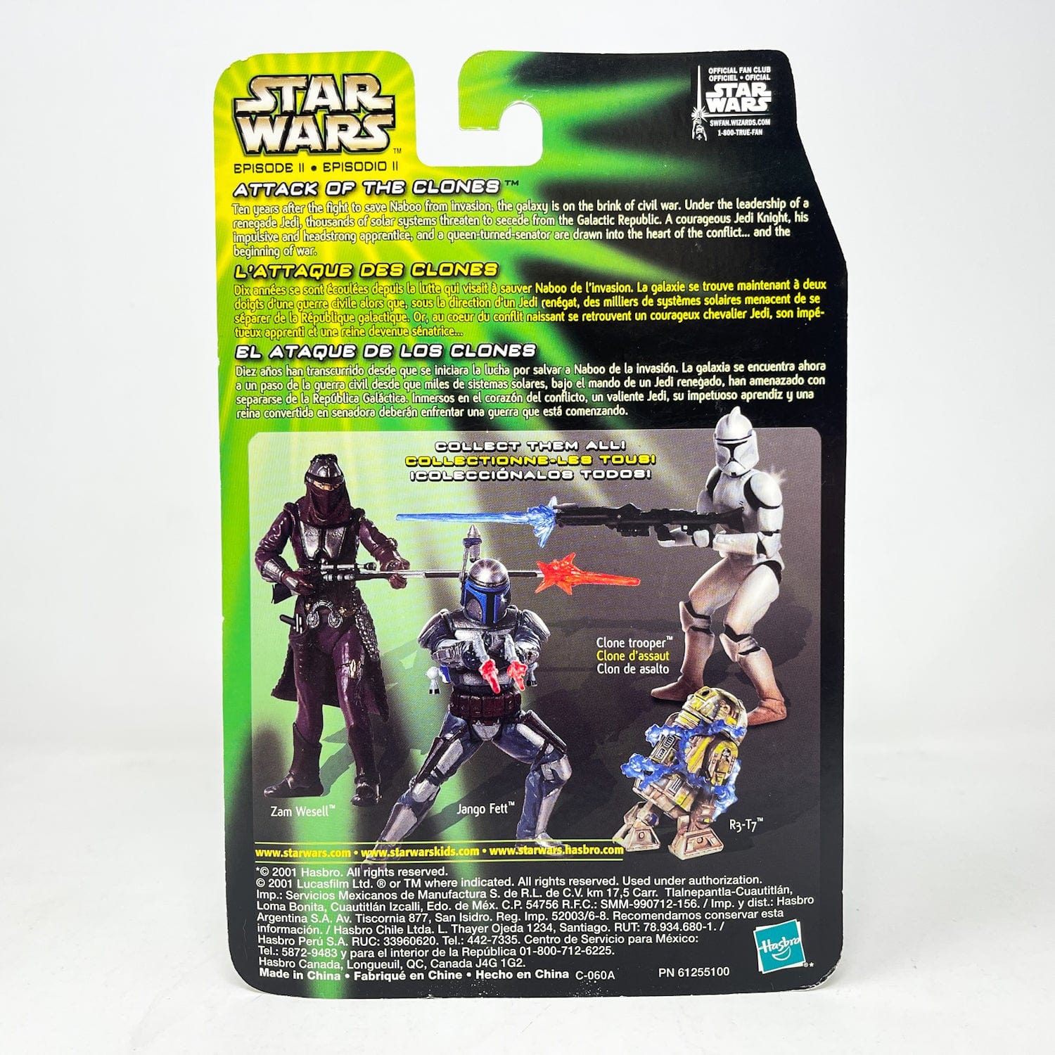 R3-T7 (AOTC Sneak Preview) - Hasbro Power of the Jedi POTJ (2002