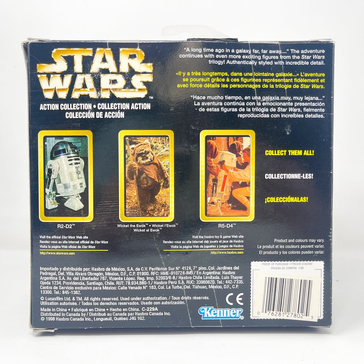 Vintage Hasbro Star Wars Mid MOC R5-D4 - Hasbro Action Series 12 inch Scale (1998)