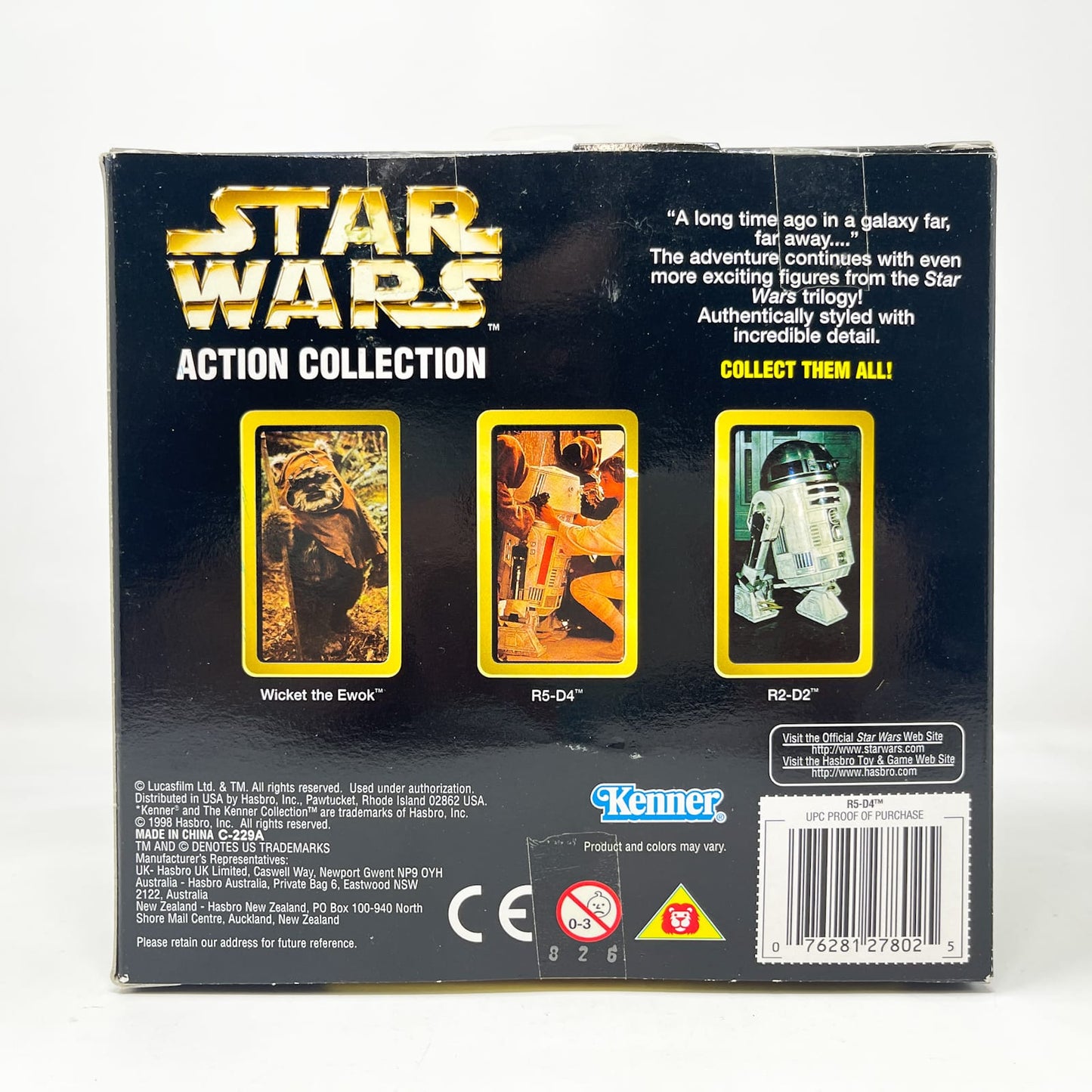 Vintage Hasbro Star Wars Mid MOC R5-D4 - Hasbro Action Series 12 inch Scale (1998)