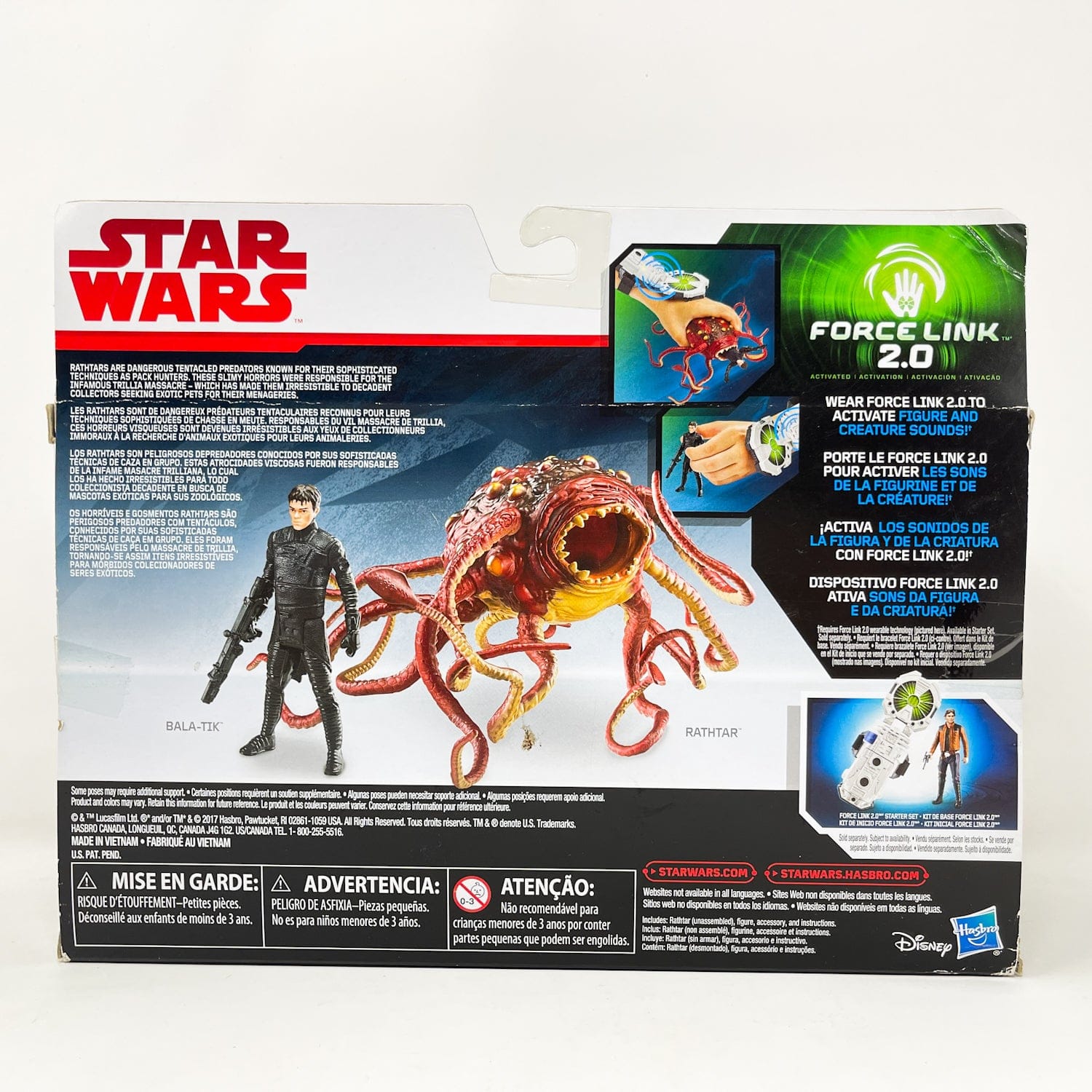 Vintage Hasbro Star Wars Mid MOC Rathtar - Hasbro TFA 2017 Forcelink Series 3.75"