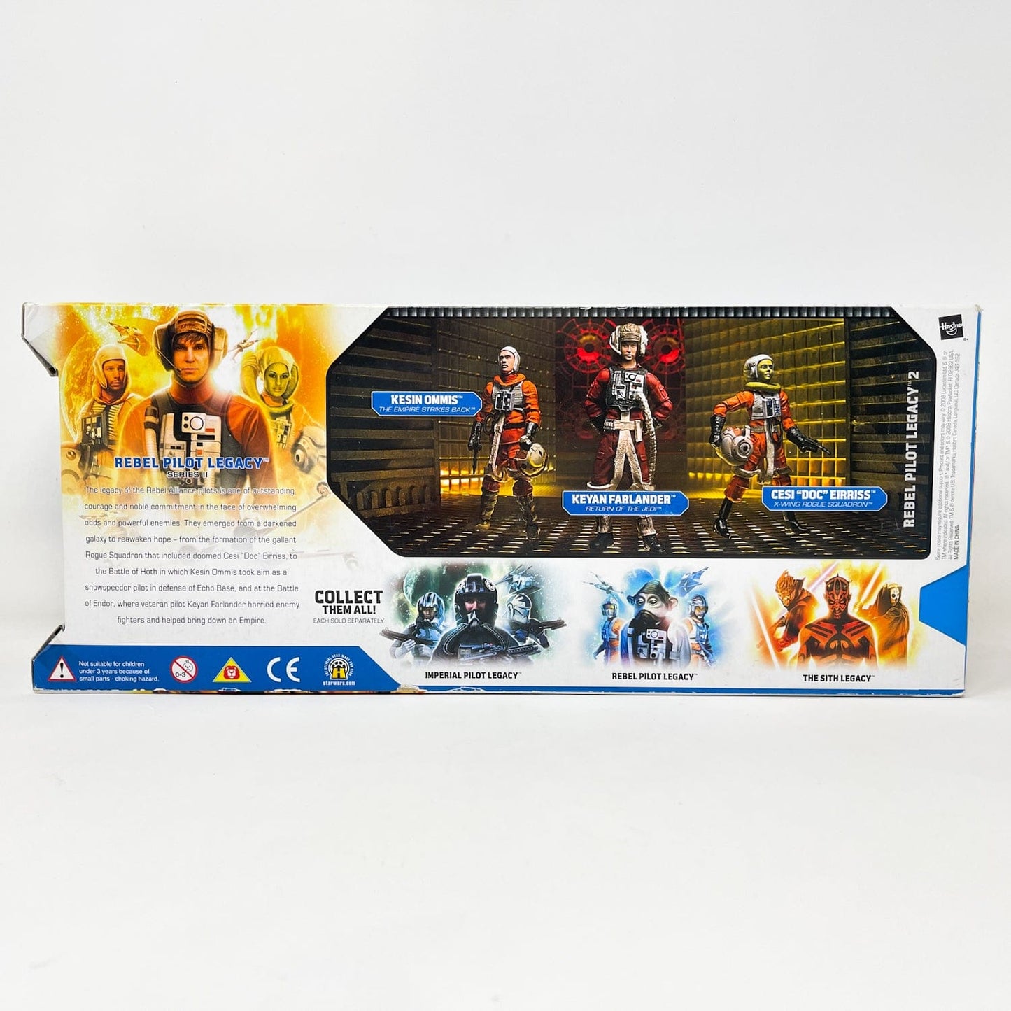 Vintage Hasbro Star Wars Mid MOC Rebel Pilots Legacy Evolutions Multipack Series 2 - Hasbro Legacy Collection (2008)