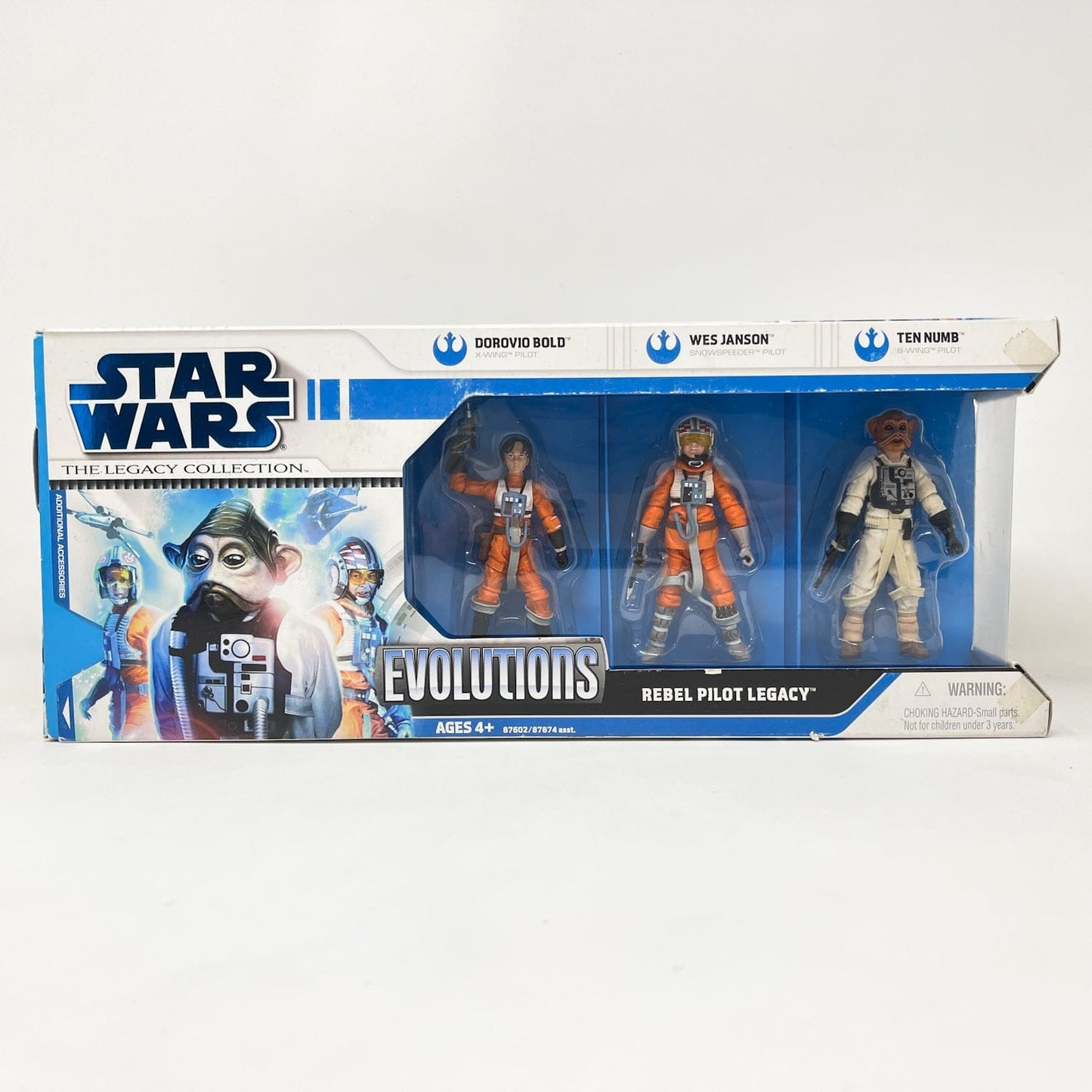 Vintage Hasbro Star Wars Mid MOC Rebel Pilots Legacy Evolutions Multipack Series 3 - Hasbro Legacy Collection (2008)