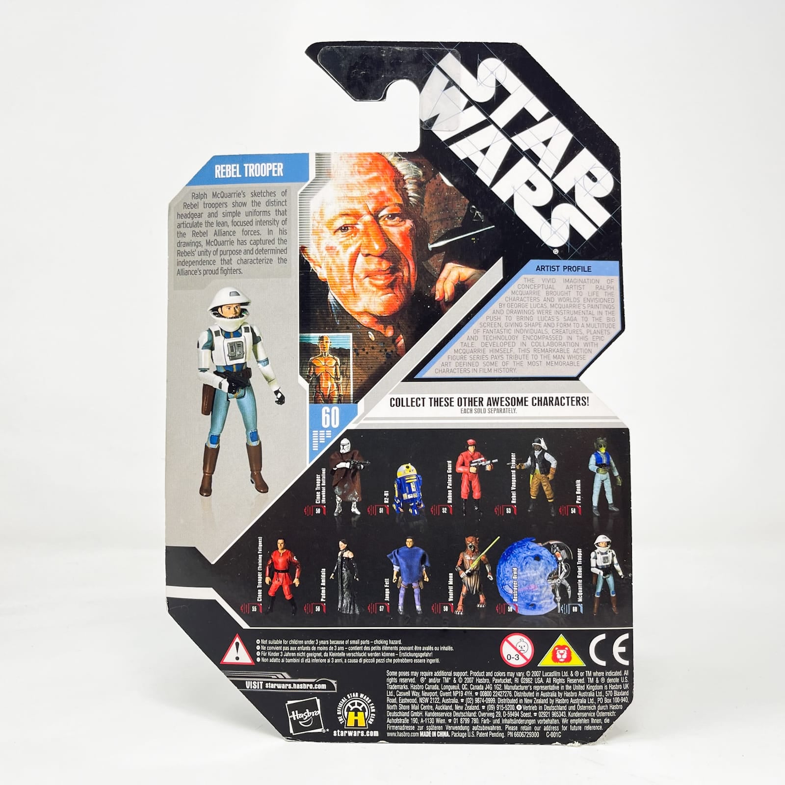 Vintage Hasbro Star Wars Mid MOC Rebel Trooper (Concept) #60 - Hasbro 30th Anniversary Collection 3.75"