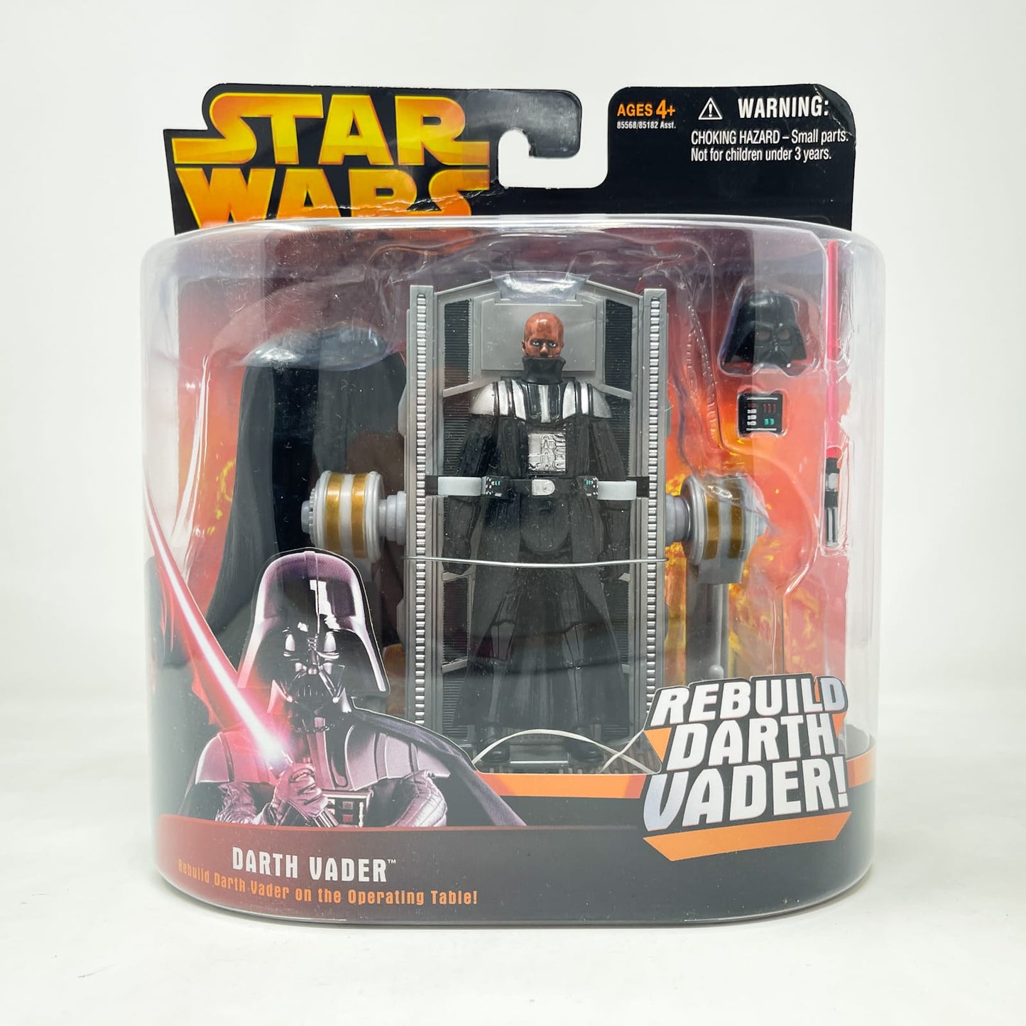 Vintage Hasbro Star Wars Mid MOC Rebuild Darth Vader 2/ Operating Table (ROTS) - Hasbro 2005 3.75" Star Wars Action Figure