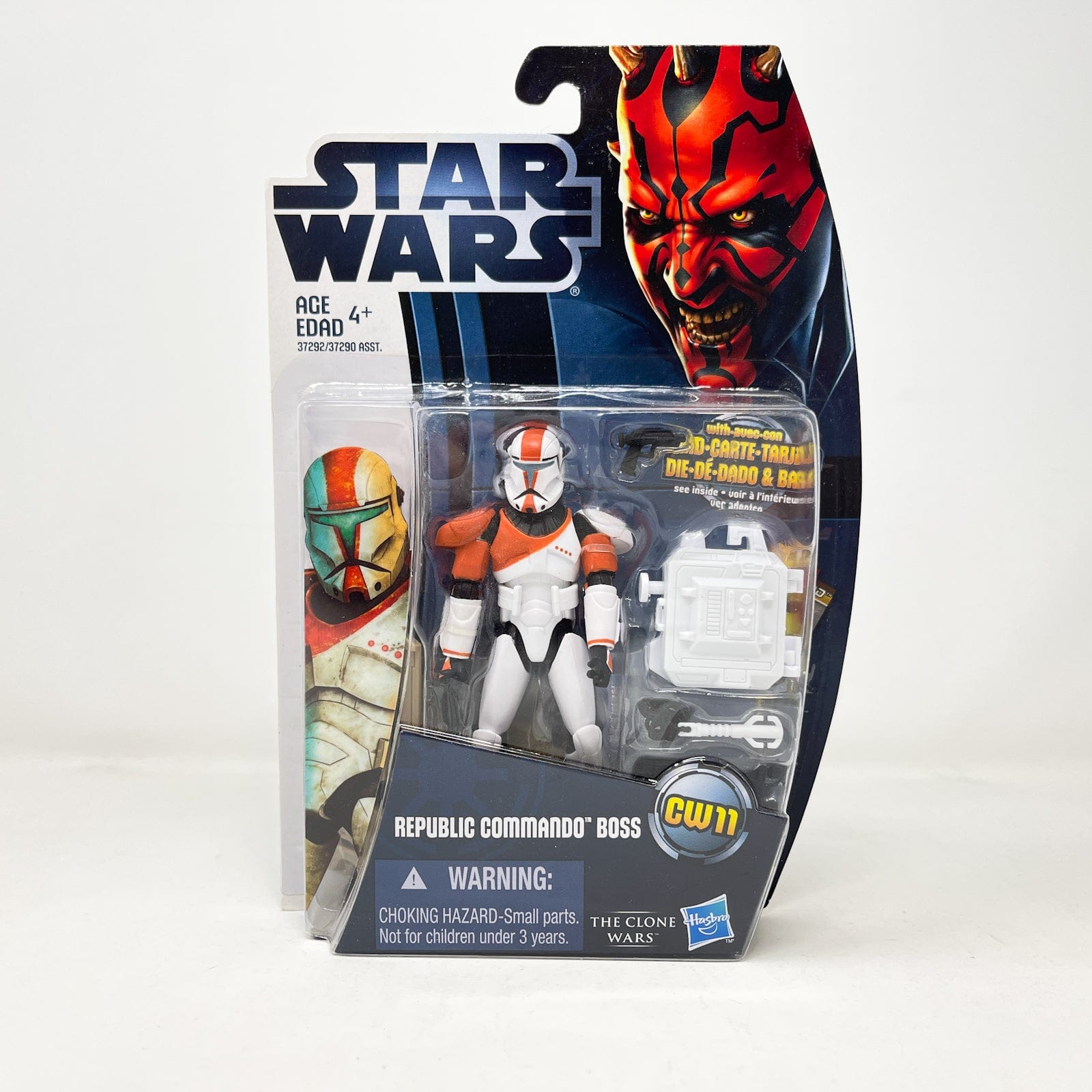 Vintage Hasbro Star Wars Mid MOC Republic Commando Boss CW11  - Hasbro Clone Wars 2012 Star Wars Action Figure