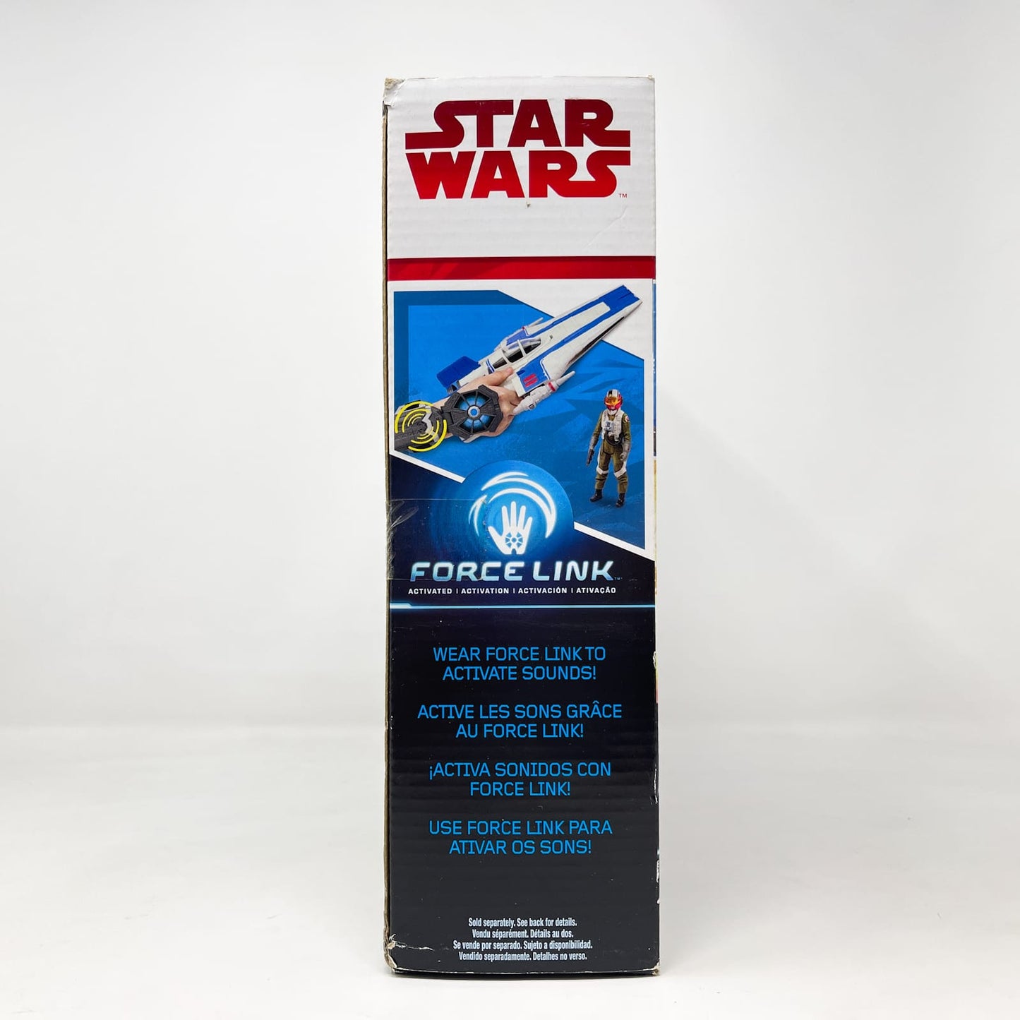 Vintage Hasbro Star Wars Mid MOC Resistance A-Wing Fighter - Hasbro Forcelink Series 2017 3.75" Star Wars Action Ship