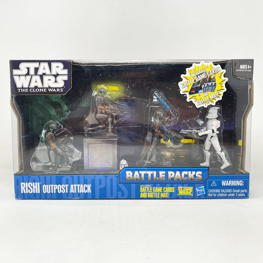 Vintage Hasbro Star Wars Mid MOC Rishi Outpost Attack Battle Pack – Hasbro Star Wars The Clone Wars (2010)