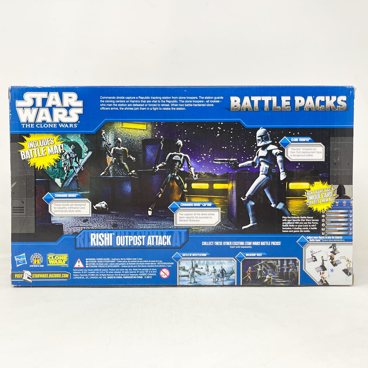 Vintage Hasbro Star Wars Mid MOC Rishi Outpost Attack Battle Pack – Hasbro Star Wars The Clone Wars (2010)