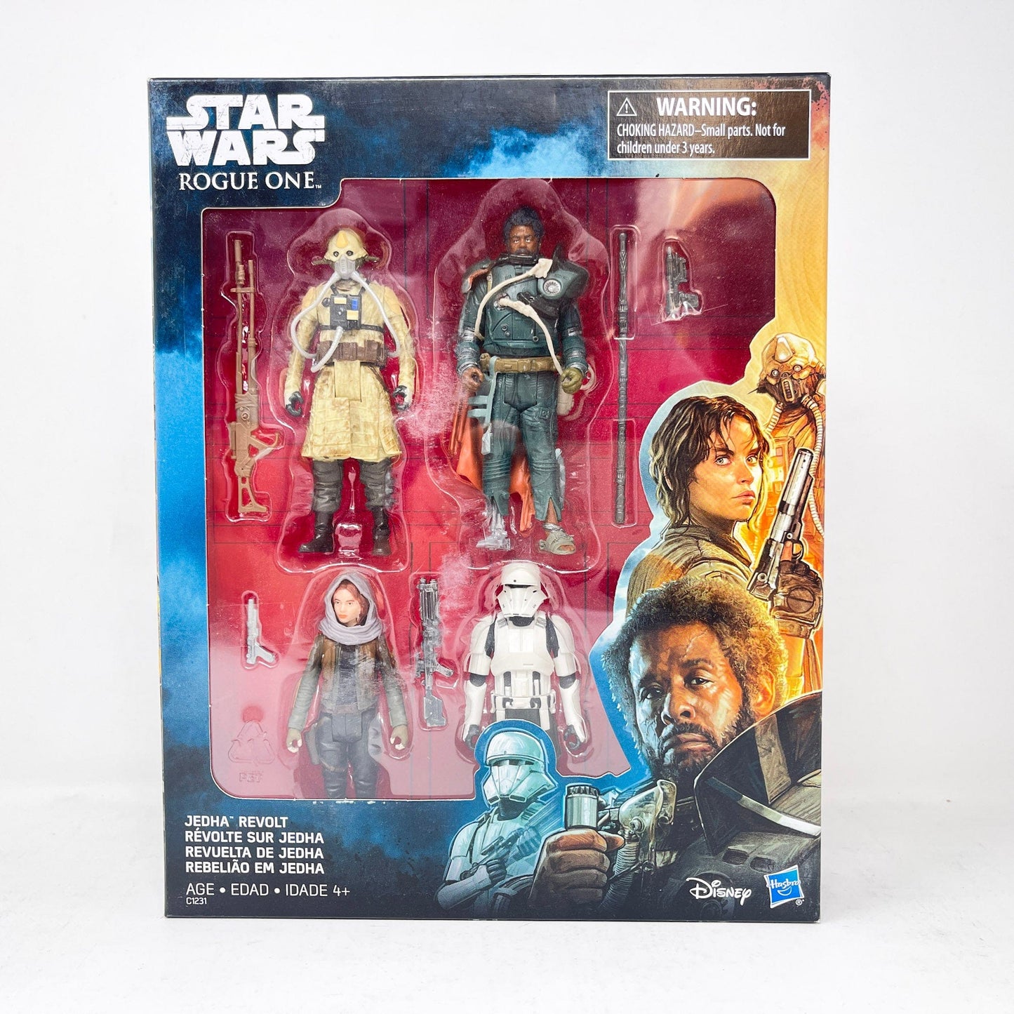Vintage Hasbro Star Wars Mid MOC Rogue One Jedha Revolt 4-Pack (2016) - 3.75" Hasbro Rogue One Series