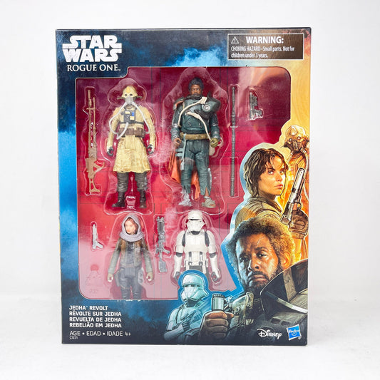 Vintage Hasbro Star Wars Mid MOC Rogue One Jedha Revolt 4-Pack (2016) - 3.75" Hasbro Rogue One Series