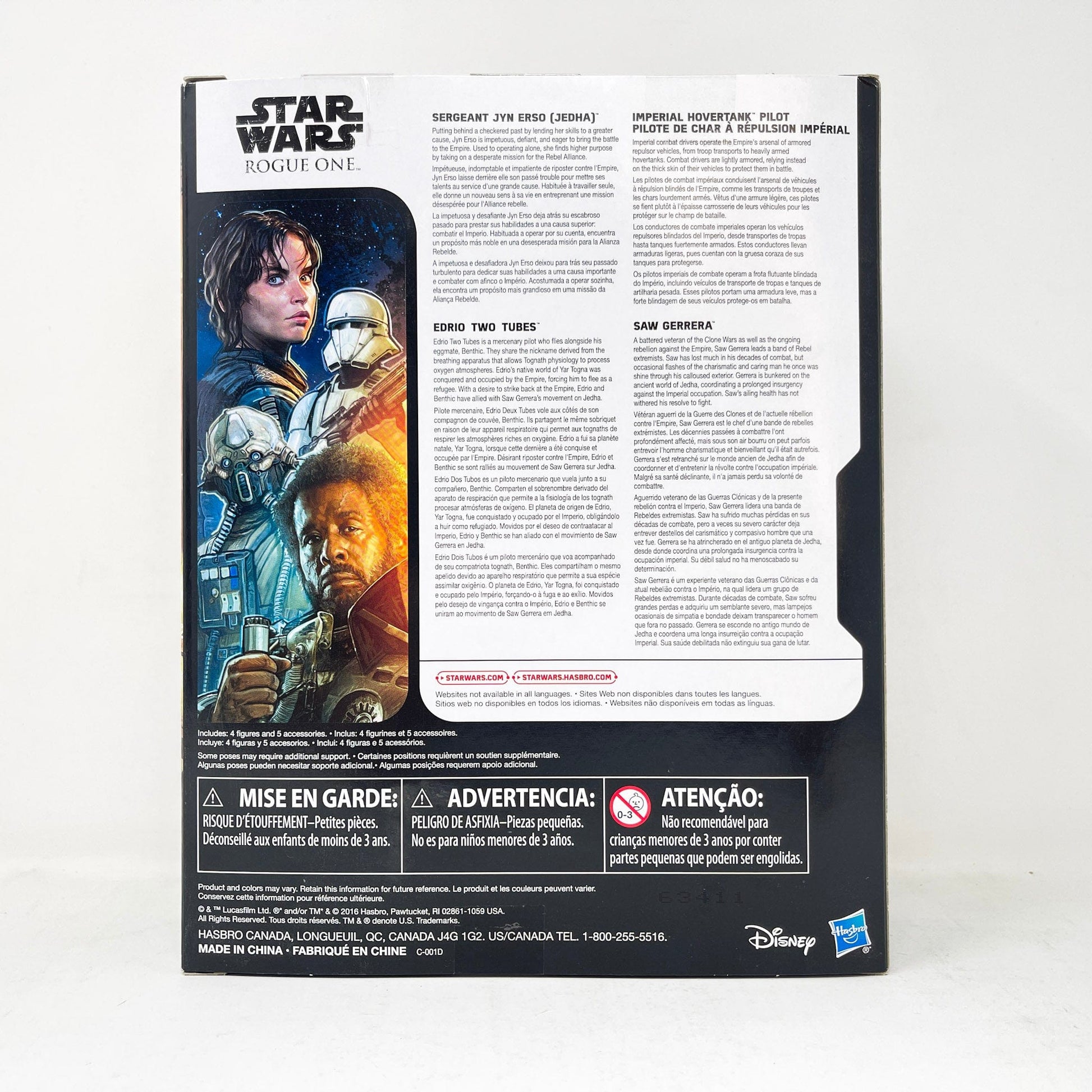 Vintage Hasbro Star Wars Mid MOC Rogue One Jedha Revolt 4-Pack (2016) - 3.75" Hasbro Rogue One Series