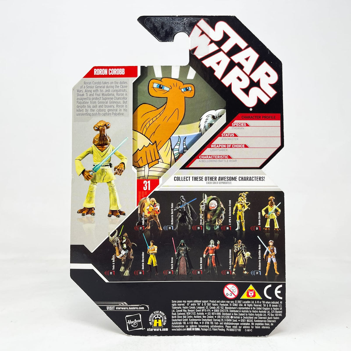 Vintage Hasbro Star Wars Mid MOC Roron Corobb #31 - Hasbro 30th Anniversary Collection 3.75"