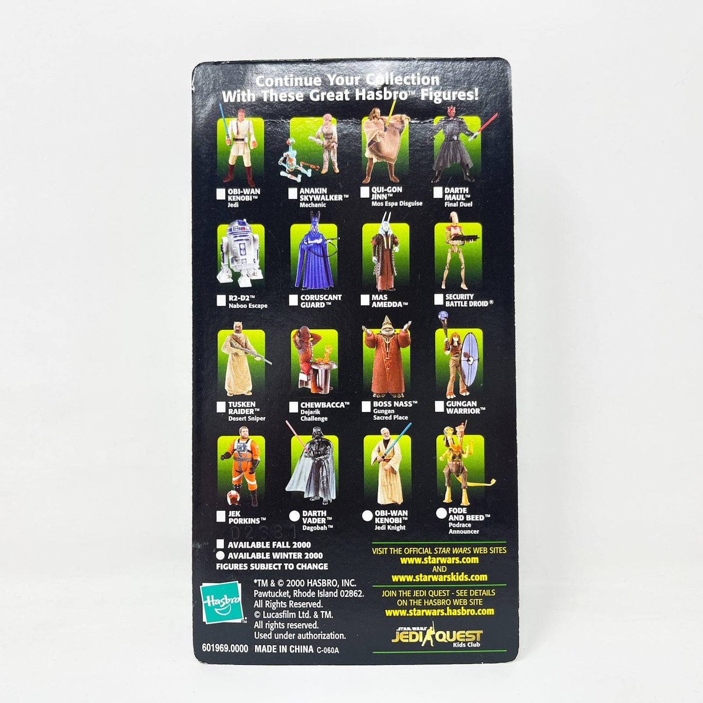 Vintage Hasbro Star Wars Mid MOC Rorworr (Invasion of Theed Game Exclusive) - Hasbro Power of the Jedi (2000)