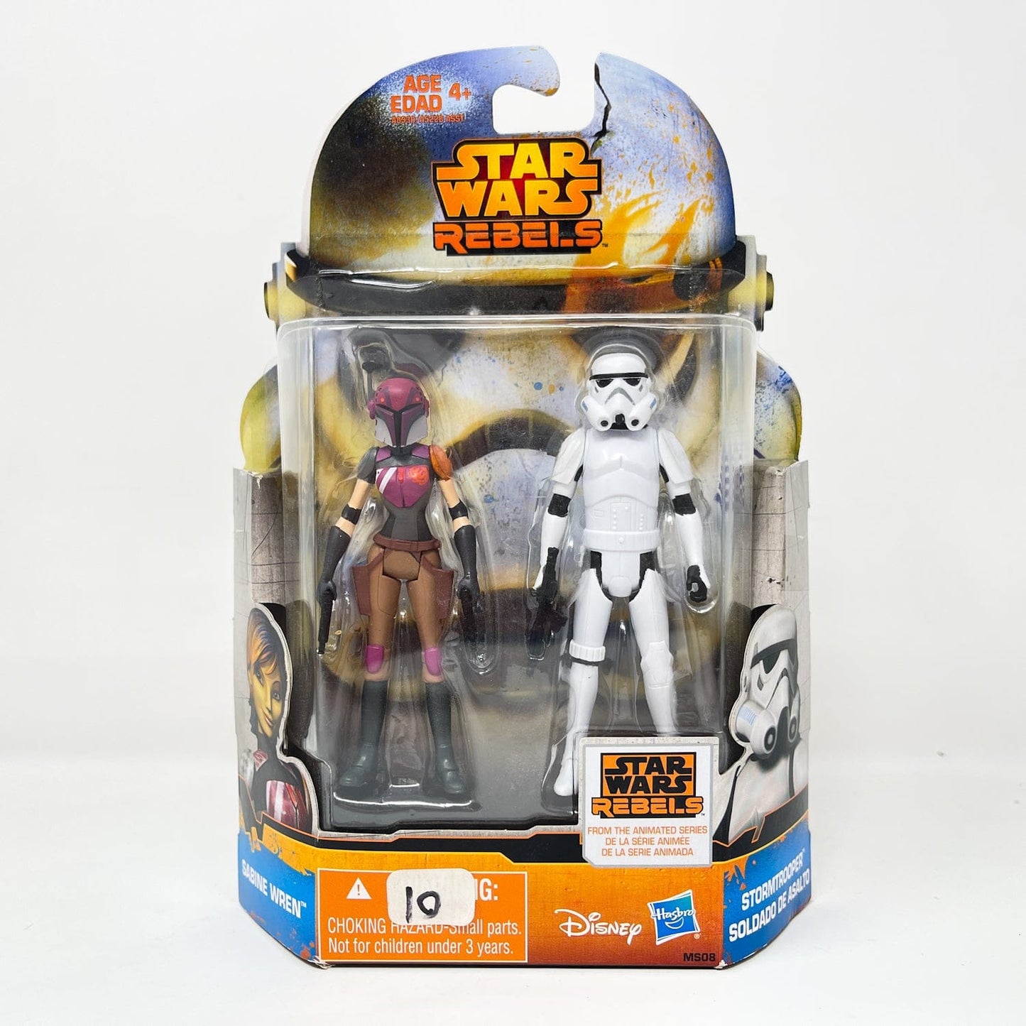 Vintage Hasbro Star Wars Mid MOC Sabine Wren & Stormtrooper MS08 - Hasbro 2015 Rebels Mission Series 2-Pack