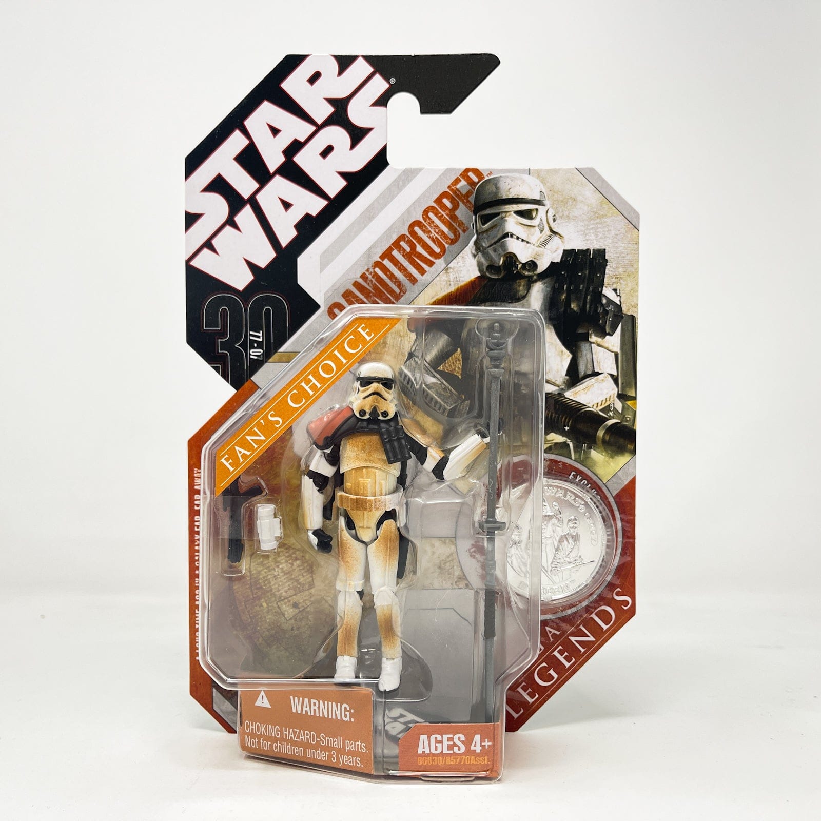 Vintage Hasbro Star Wars Mid MOC Sandtrooper (Squad Leader) - Hasbro 30th Anniversary Collection 3.75"