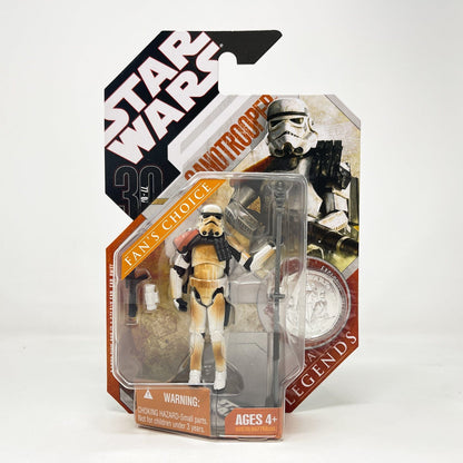 Vintage Hasbro Star Wars Mid MOC Sandtrooper (Squad Leader) - Hasbro 30th Anniversary Collection 3.75"