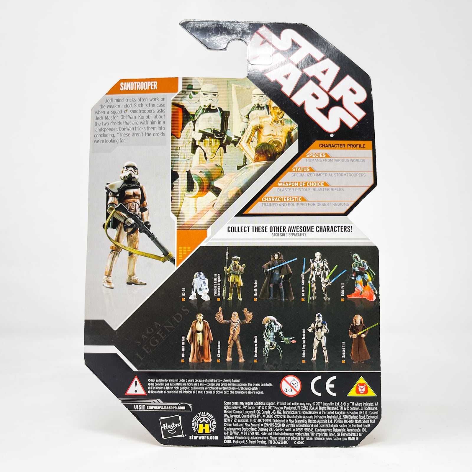 Vintage Hasbro Star Wars Mid MOC Sandtrooper (Squad Leader) - Hasbro 30th Anniversary Collection 3.75"