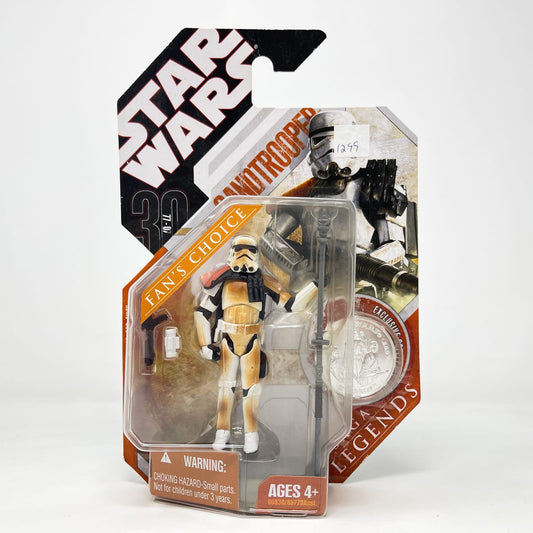 Vintage Hasbro Star Wars Mid MOC Sandtrooper (Squad Leader) - Hasbro 30th Anniversary Collection 3.75"