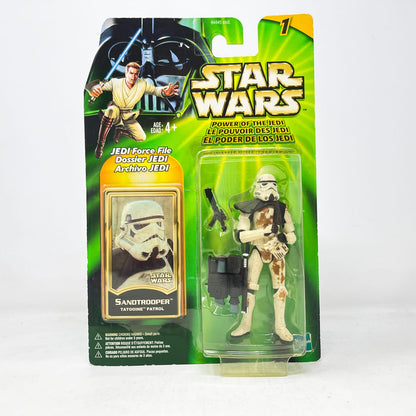 Vintage Hasbro Star Wars Mid MOC Sandtrooper (Tatooine Patrol) - Hasbro Power of the Jedi POTJ (2001)