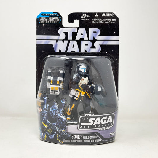 Vintage Hasbro Star Wars Mid MOC Scorch Republic Commando #21 - Hasbro 2006 Saga Collection Star Wars Action Figure