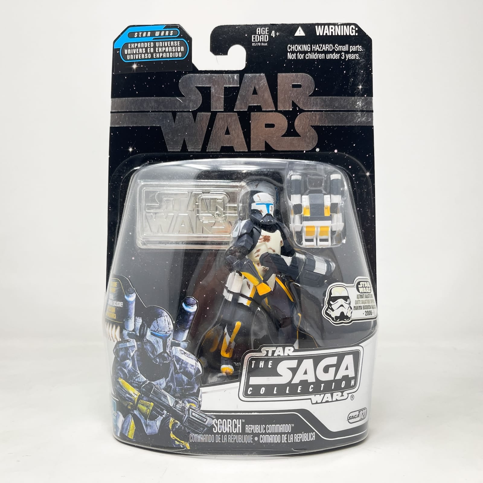 Vintage Hasbro Star Wars Mid MOC Scorch (Republic Commando) #21 - Hasbro Saga Collection (2006)